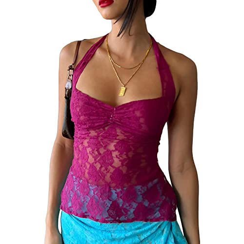Purple Halter Tie-up