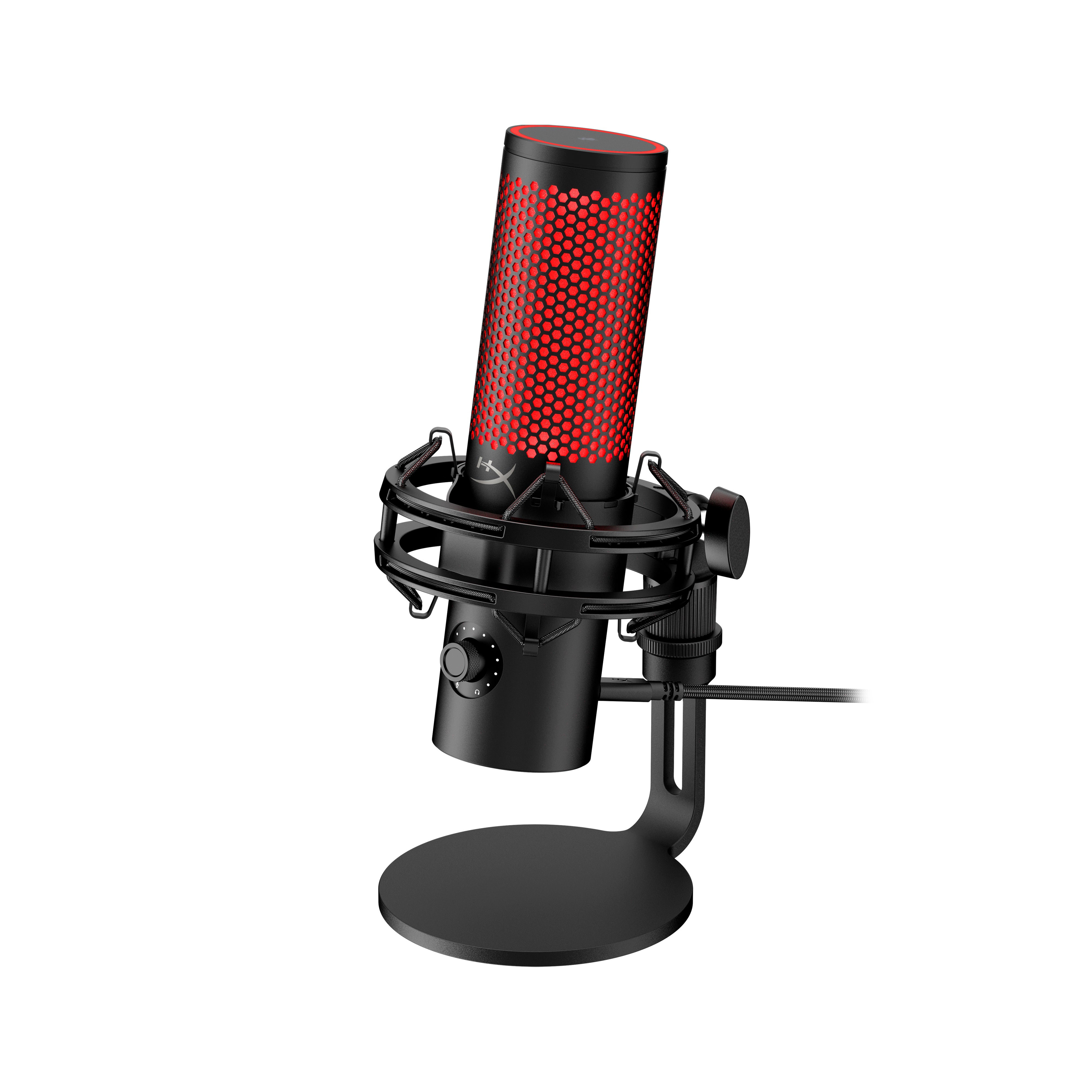 HyperX QuadCast 2 USB Condenser Gaming Microphone with RGB Lighting - Professional Streaming, Podcasting & Voice Recording for PC, PS4, PS5 (Perfect for Twitch, Discord & YouTube Content Creation)