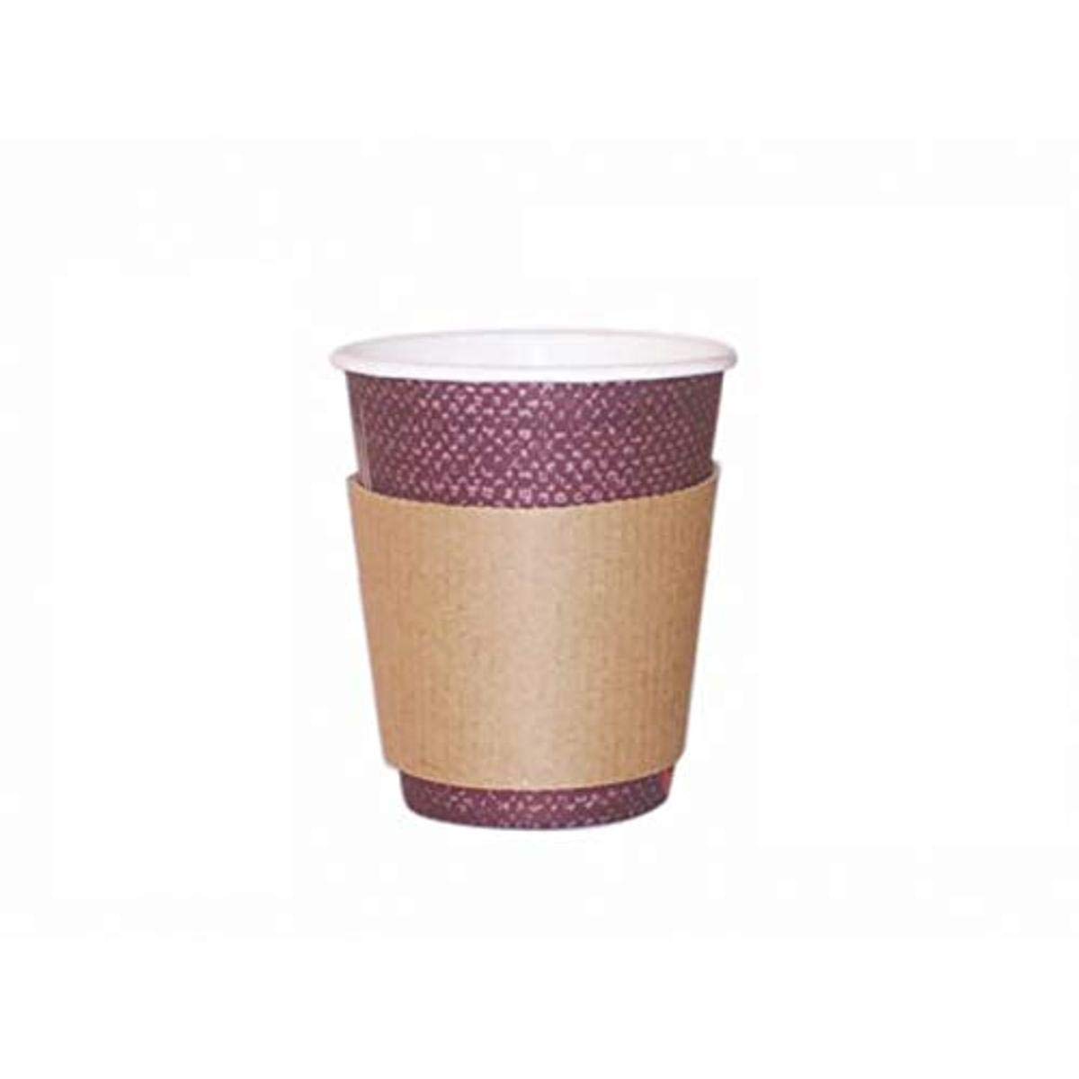 Disposable Paper Coffee Cup Sleeves for 8-10 oz Hot Drinks (1000-Pack) | Eco-Friendly & Insulated | Perfect for Coffee Shops, Cafes & Takeout Services