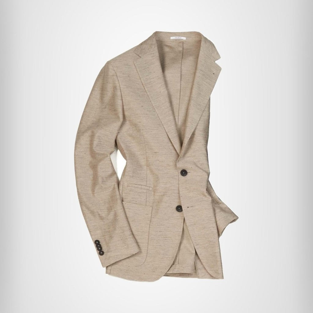 FRADI Women's Cotton Linen Blazer Jacket - YUTA REG - Lightweight Summer Business Casual Blazer for Office Work, Travel & Outdoor Events