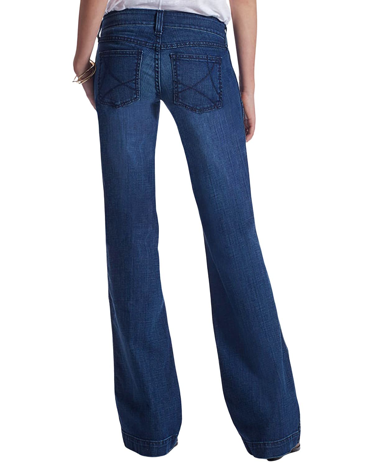 ARIAT Women's Ella Trouser Jeans in Bluebell - Comfortable & Stylish for Work, Casual Wear & Outdoor Activities