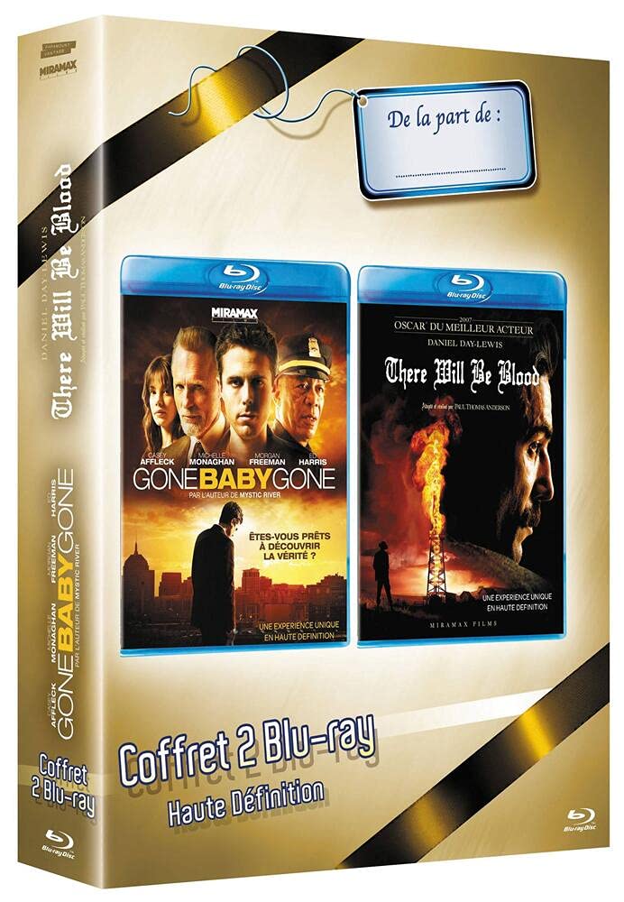 Gone Baby Gone & There Will Be Blood Blu-ray Movies - Crime Drama Film Collection for Movie Night & Home Theater Entertainment