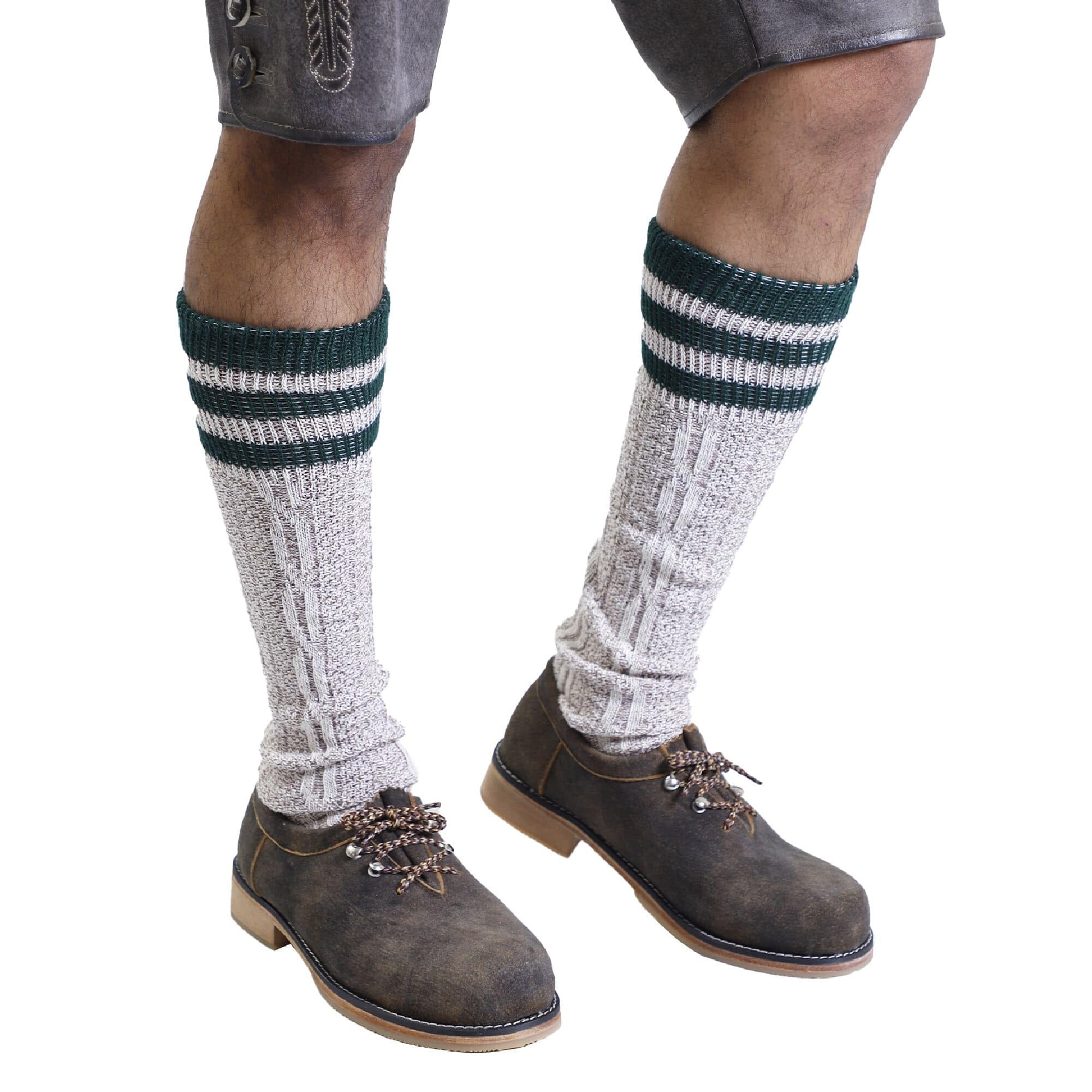 Authentic Bavarian Lederhosen Socks for Men - Premium Knee High Oktoberfest Socks - Perfect for German Beer Festivals, Costume Parties & Bavarian Traditional Outfits