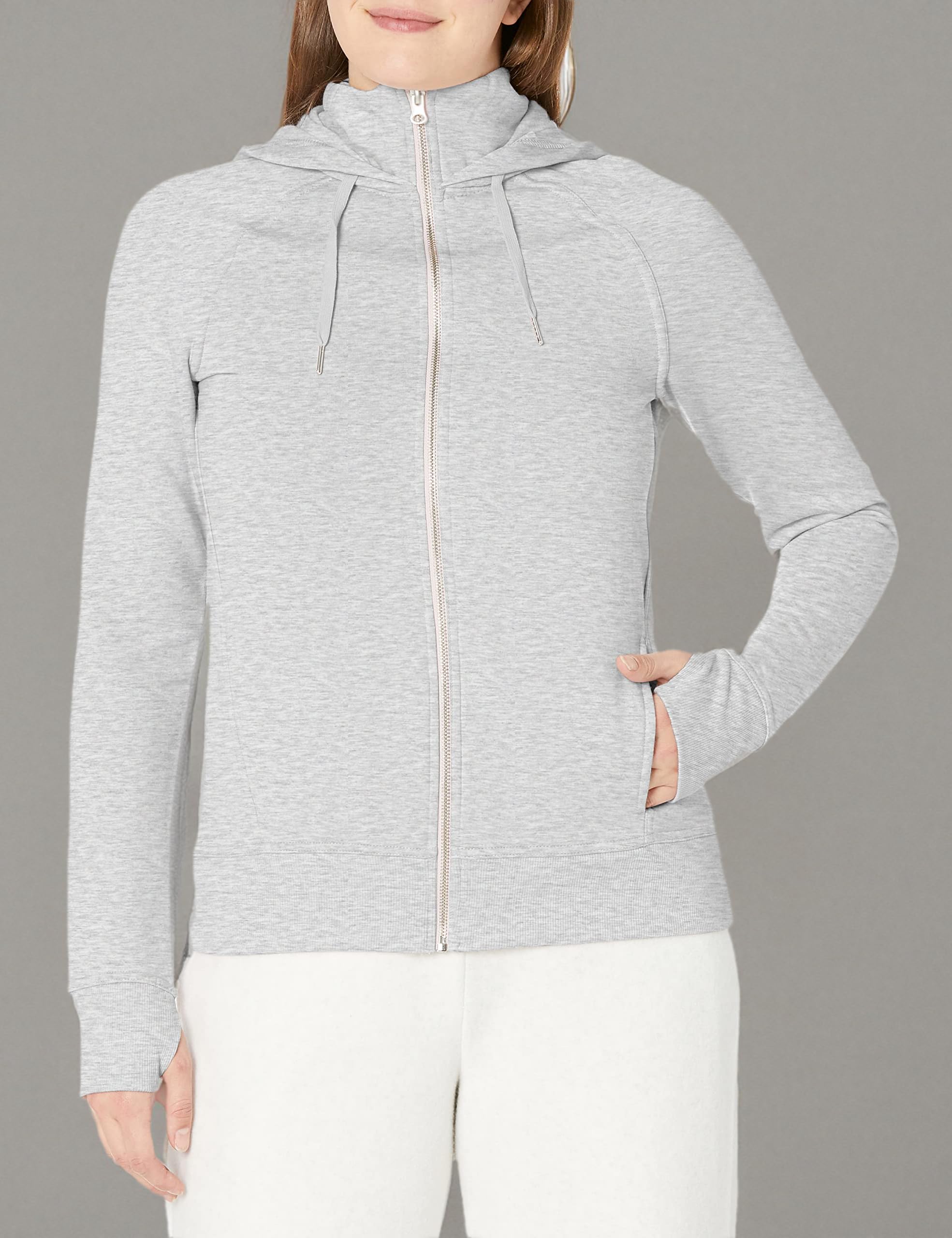 Jockey Women's Cozy Fleece Hooded Active Jacket - Lightweight Warm Winter Pullover for Running, Hiking & Outdoor Activities