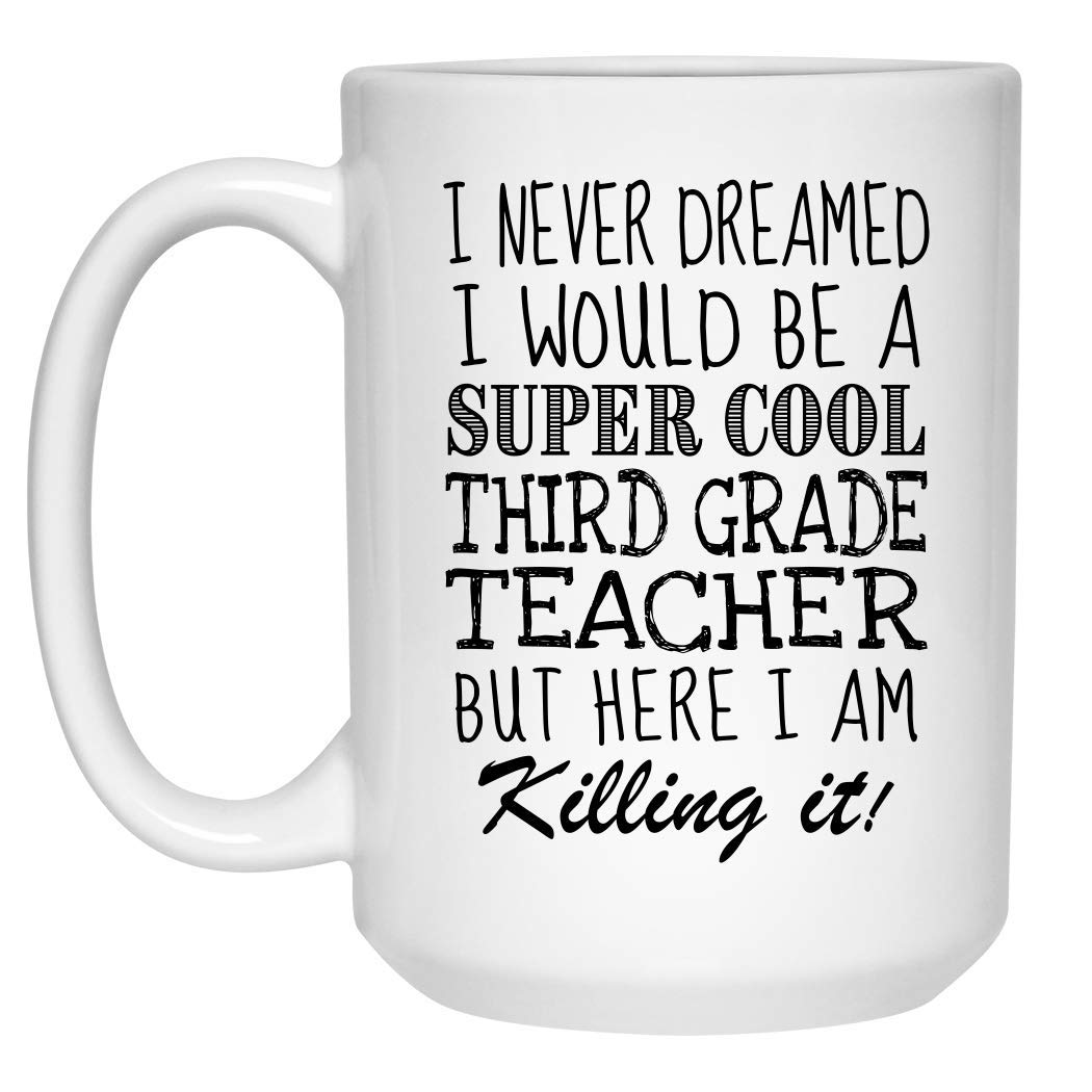 Funny Teacher Coffee Mug 15oz - Perfect Gift for Educators & Coworkers - Office & Home Use