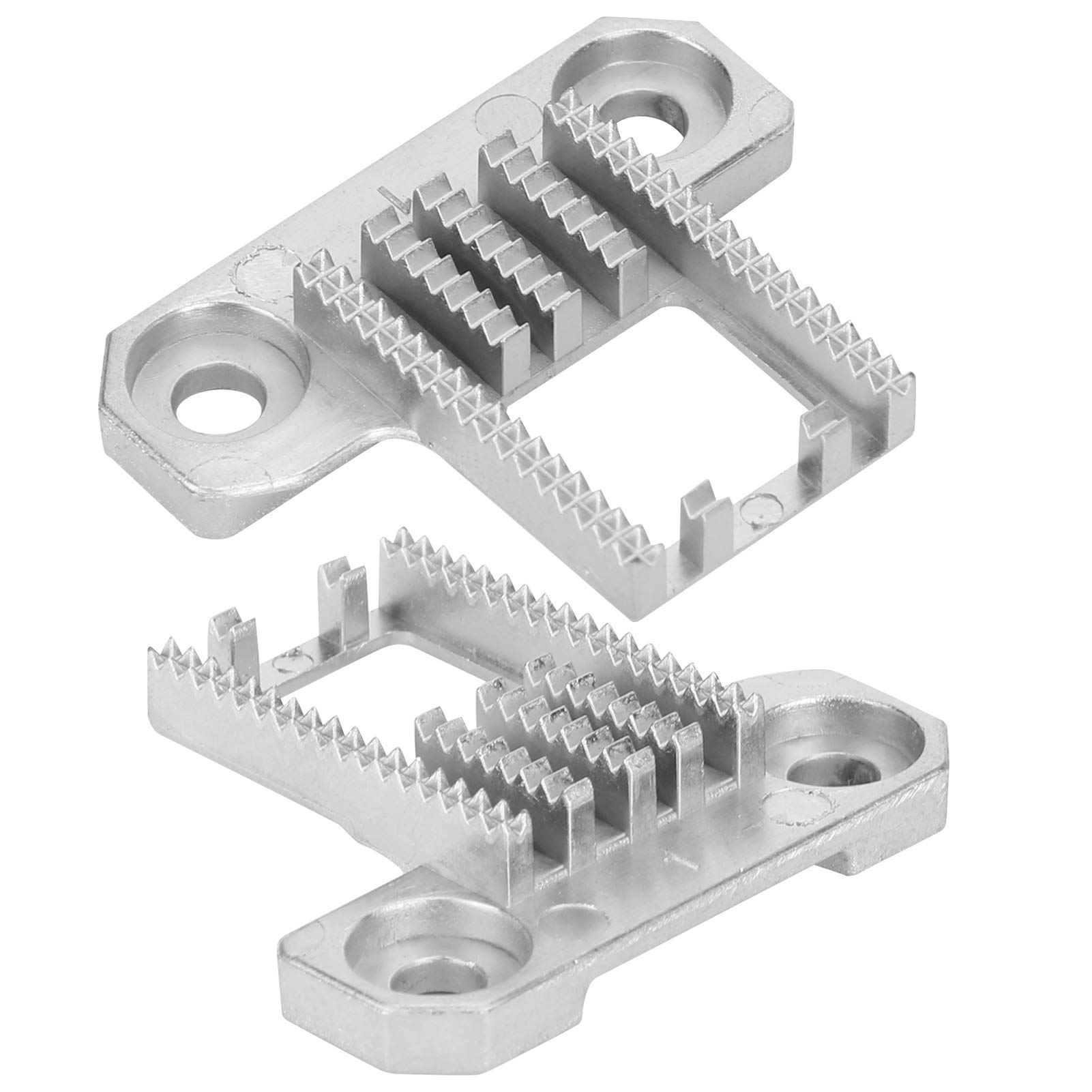 2PCS Heavy Duty Metal Sewing Machine Feed Dog Teeth - Sharp Replacement Parts for Singer 4423, 5532 & 44S - Perfect for Quilting, Denim Sewing & Heavy Fabrics