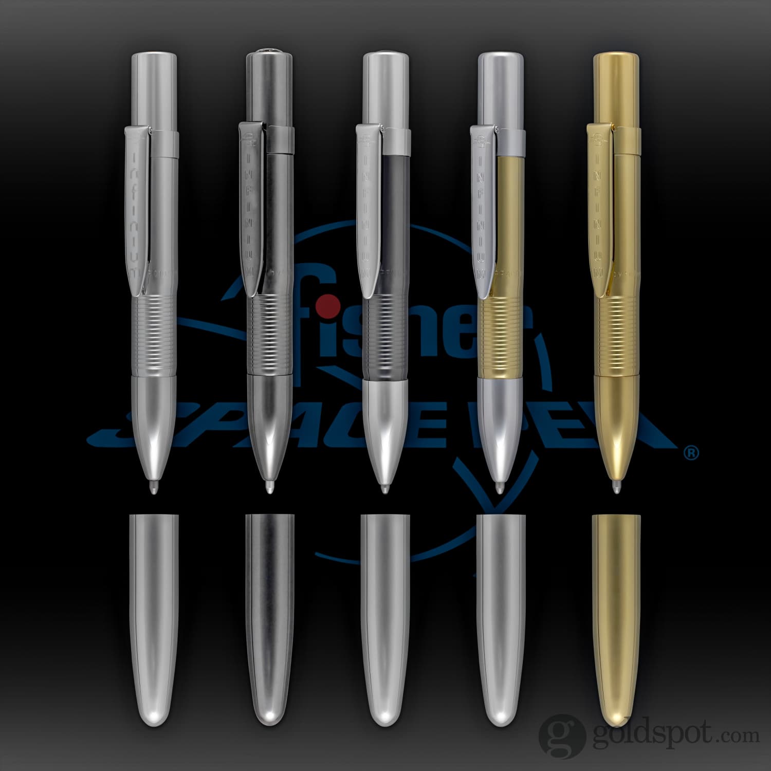 Fisher Space Pen Infinium Chrome Ballpoint Pen - Premium Stainless Steel Writing Instrument for Office, Travel & Outdoor Adventures