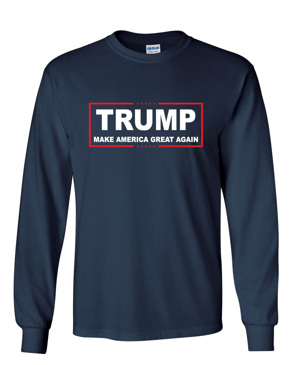 Trump Make America Great Again Long Sleeve T-Shirt - Patriotic Political Apparel for Campaigns, Rallies & Conservative Events