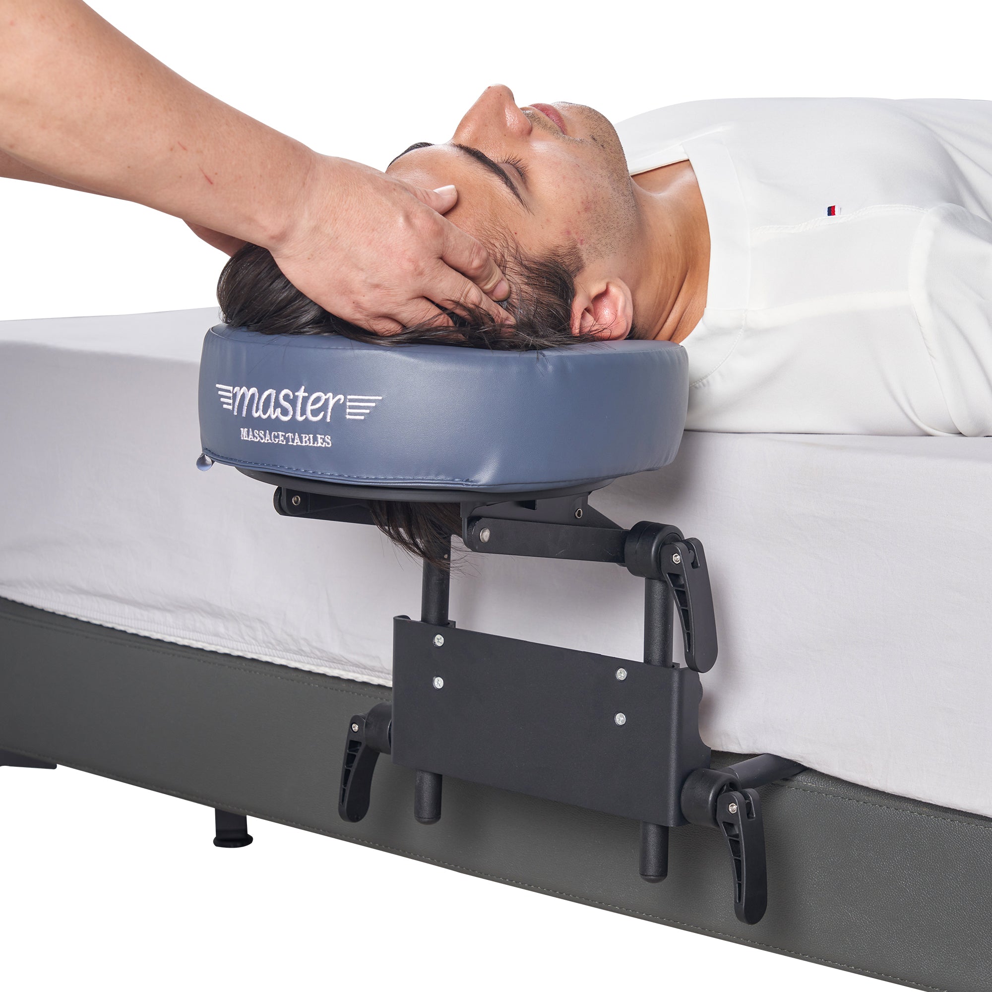 Premium Adjustable Headrest Face Pillow & Massage Cradle - Home Use Sleeping Mattress Top Massage Kit with Face Cushion Support Bracket (Royal Blue) - Perfect for Spa, Yoga, Relaxation & Pain Relief Therapy