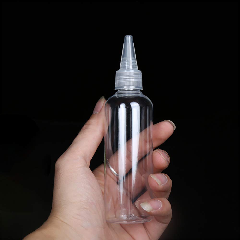 5PCS 5ml Empty Dropper Bottles with Twist Cap - Clear Refillable Squeeze Bottles for Oil, Paint, Liquid Glue - Perfect for DIY Crafts, Essential Oils & Art Projects