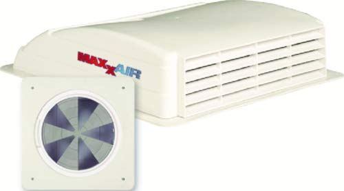 Maxxair Mini Vent White 0003700 - RV Roof Ventilation Fan for Campers & Trailers - Perfect for Air Circulation in Hot Weather
