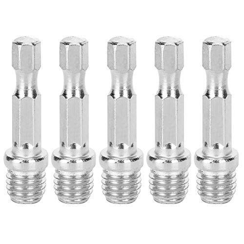 5Pcs M10 Shaft Iron Drill Rod Adapter for Electric Drills - Connects Polishing Pads & Cutting Discs - Perfect for Metalworking, Woodworking & DIY Projects
