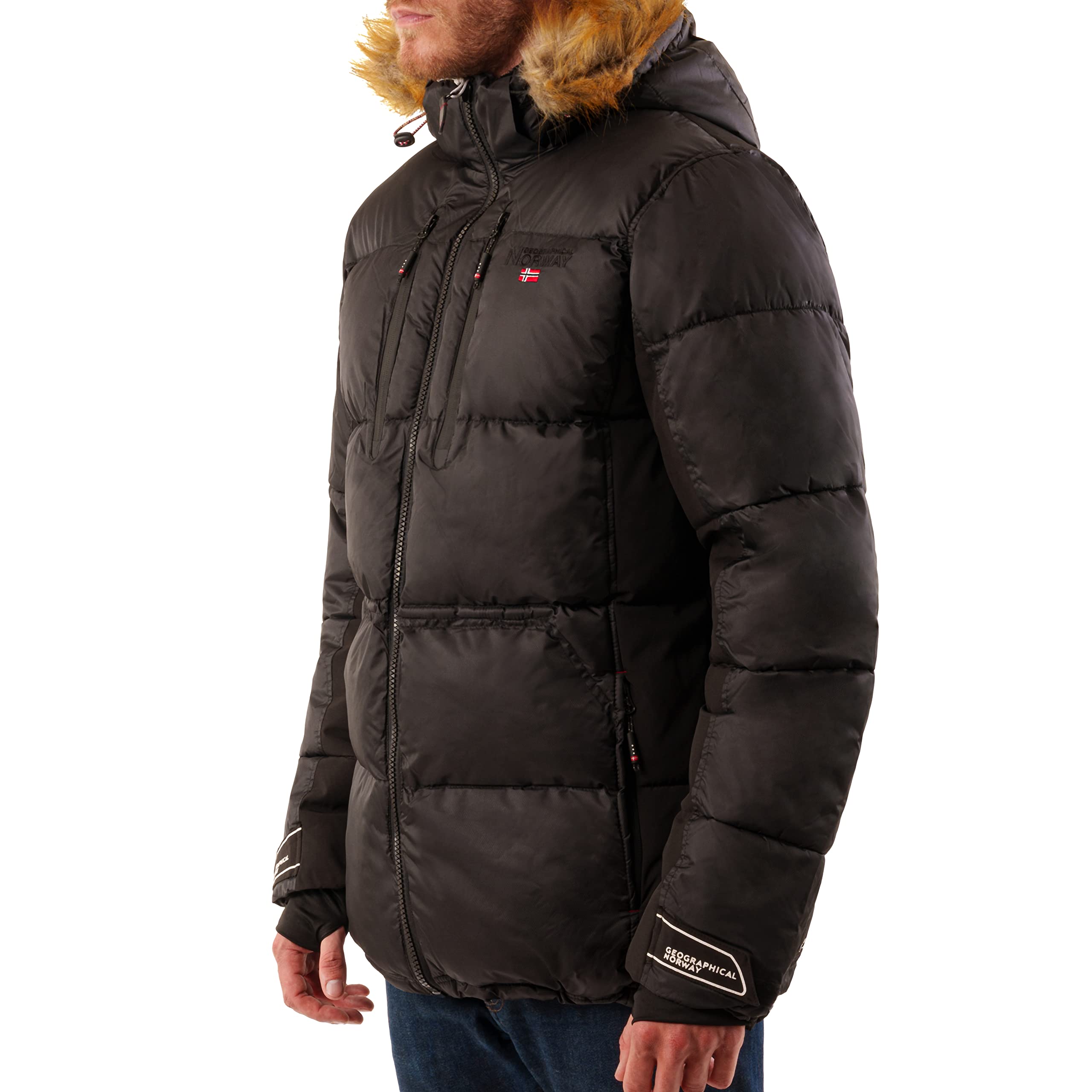 Geographical Norway Donone Waterproof Outdoor Jacket for Hiking, Camping & Winter Adventures - Lightweight & Windproof Men's Jacket