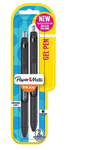 Papermate Inkjoy Gel Pen 0.7mm Black - 2-Pack (36 Pack) - Smooth Writing for Office, School & Note Taking