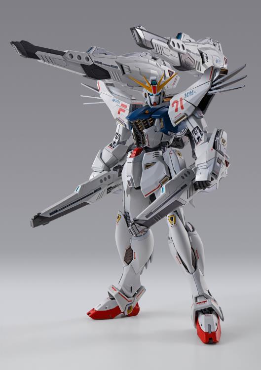 Bandai Metal Build Gundam F91 Formula 91 (Chronicle White Ver.) Exclusive Collectible Action Figure - Perfect for Anime Fans, Model Collectors & Display Showcase