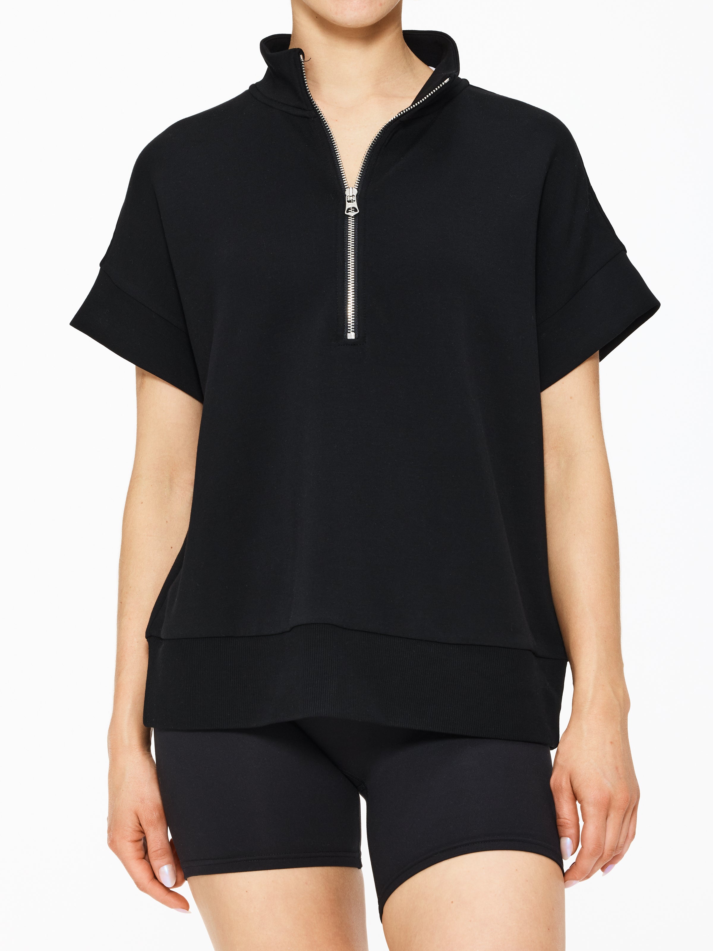 The Upside Ritchie Short Sleeve Sweatshirt for Men - Soft Cotton Blend Pullover with Ribbed Cuffs - Perfect for Casual Wear, Gym, and Outdoor Activities