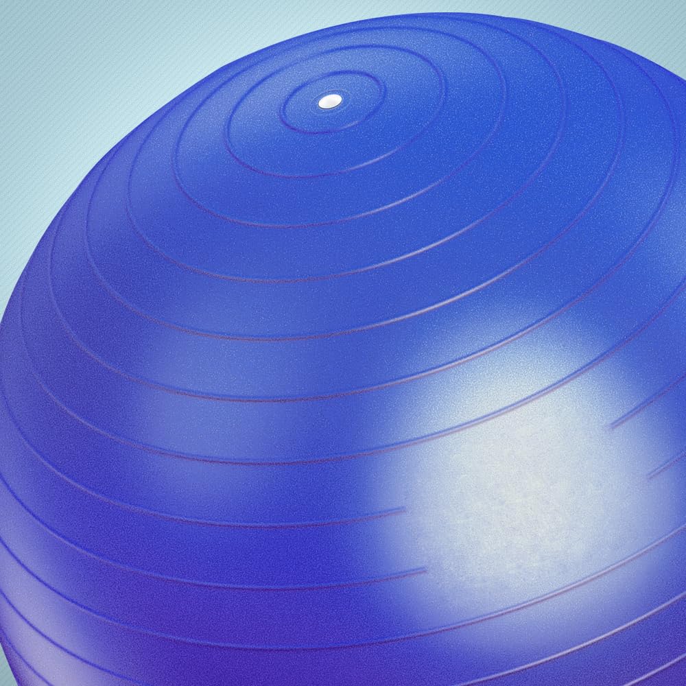 Forbidden Road Yoga Ball - Exercise Ball for Stability, Fitness, Workout & Physical Therapy with Pump - Perfect for Home Gym, Office Chair & Pregnancy Workouts