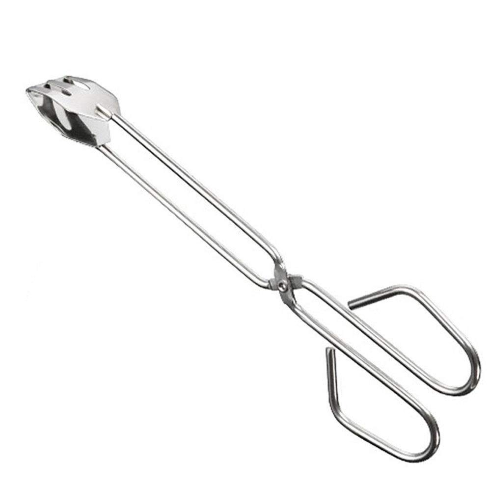 GANFANREN Stainless Steel BBQ Scissors & Food Tongs - Heavy Duty Grilling Tools for Outdoor Cooking, Camping, and Backyard Barbecue Accessories | Portable, Durable & Convenient for Grilled Meat, Vegetables & Seafood
