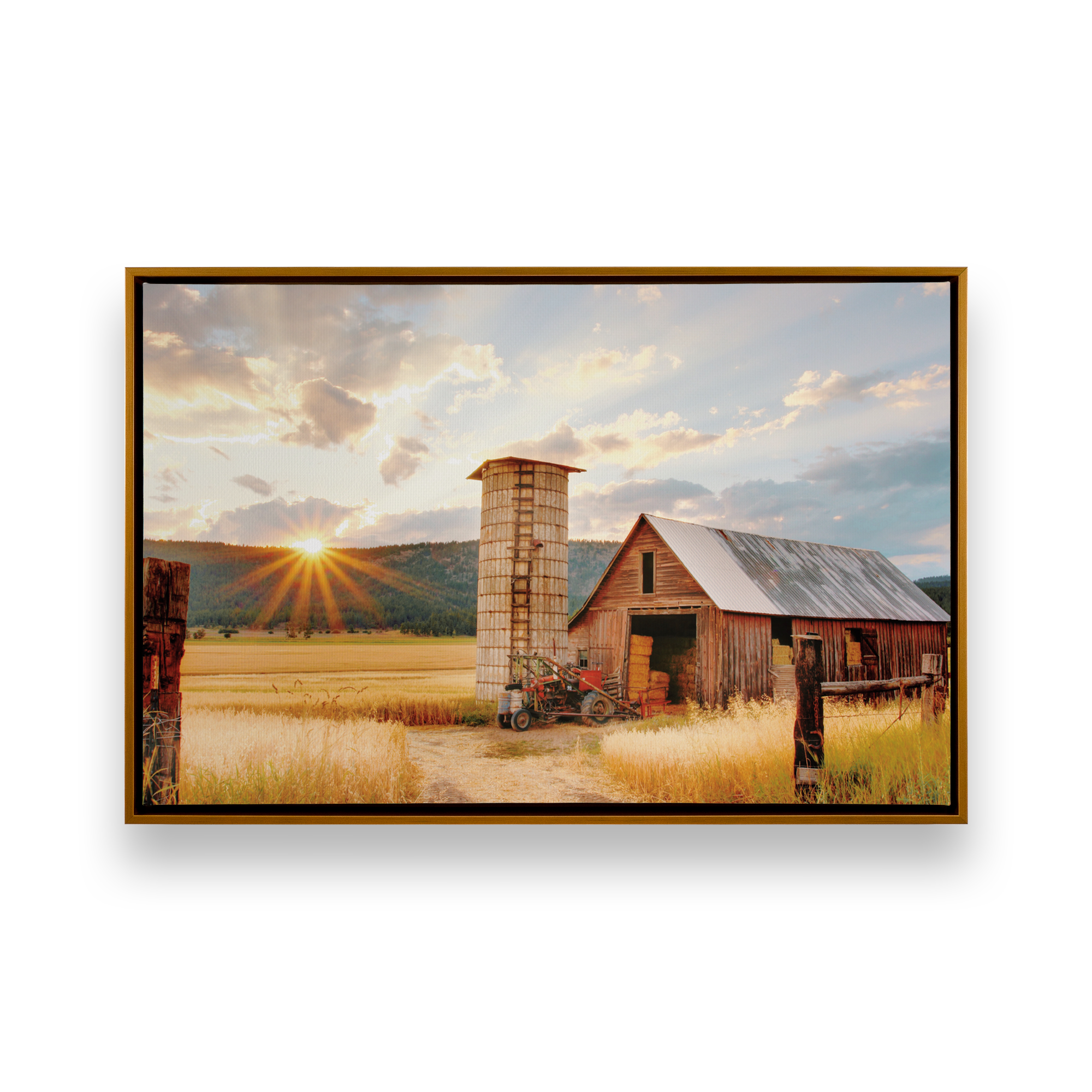 Golden Harvest Print on Canvas - High-Quality Wall Art for Home & Office Decor | Perfect for Living Room, Bedroom, and Gift Giving