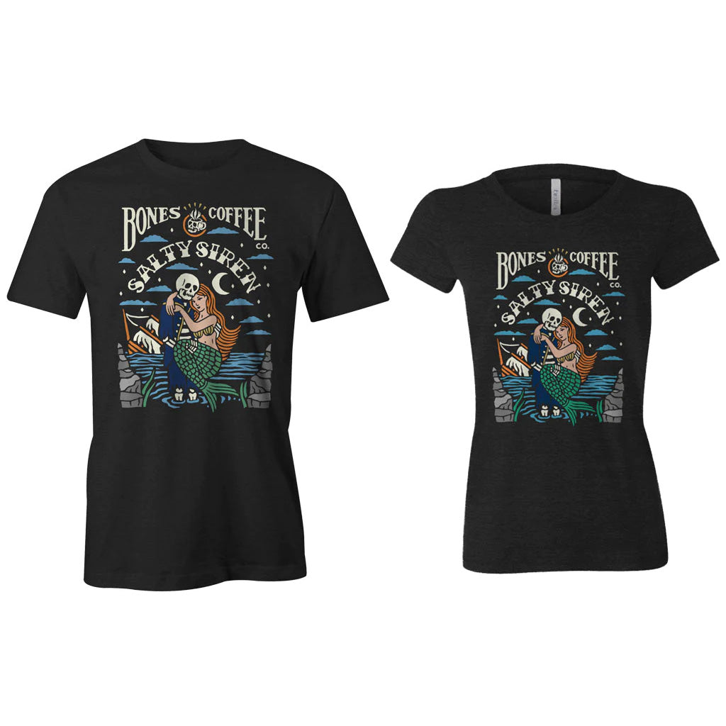 Salty Siren Graphic T-Shirt for Women - Trendy Beach & Summer Tee - Perfect for Surfing, Vacations & Casual Outfits
