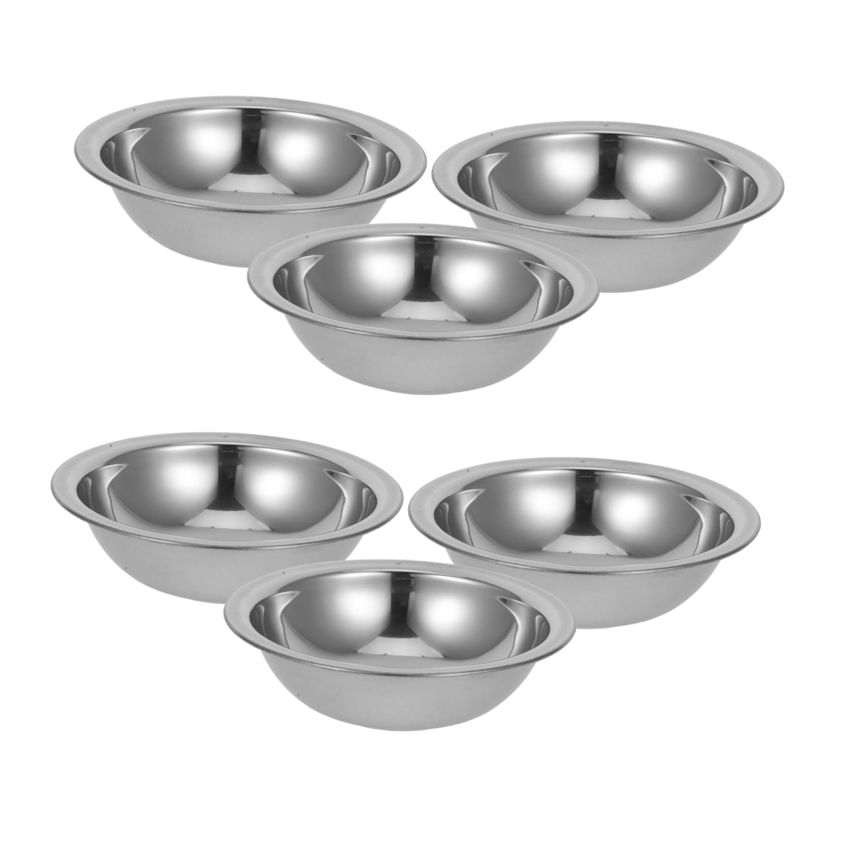 6-Piece Stainless Steel Facial Mask Mixing Bowl Set - DIY Mask Kit with Metal Spatula for Spa, Beauty & Skincare at Home - Professional Cosmetic Tools for Face Mask Preparation & Application