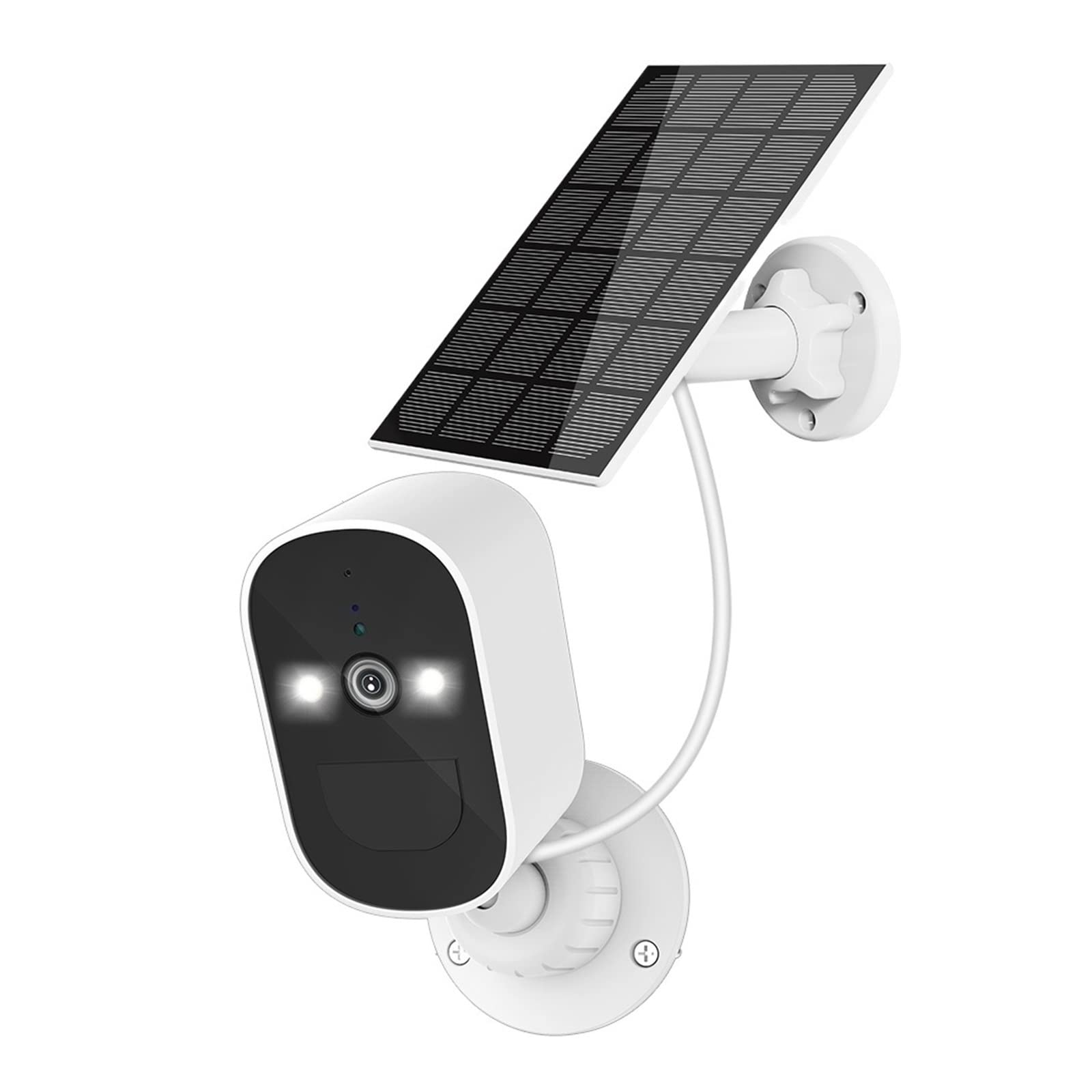 5MP Solar Security Camera Outdoor - WiFi IP Surveillance Camera with Built-in Rechargeable Battery, 128GB SD Card Included - Perfect for Home, Yard, and Business Outdoor Monitoring