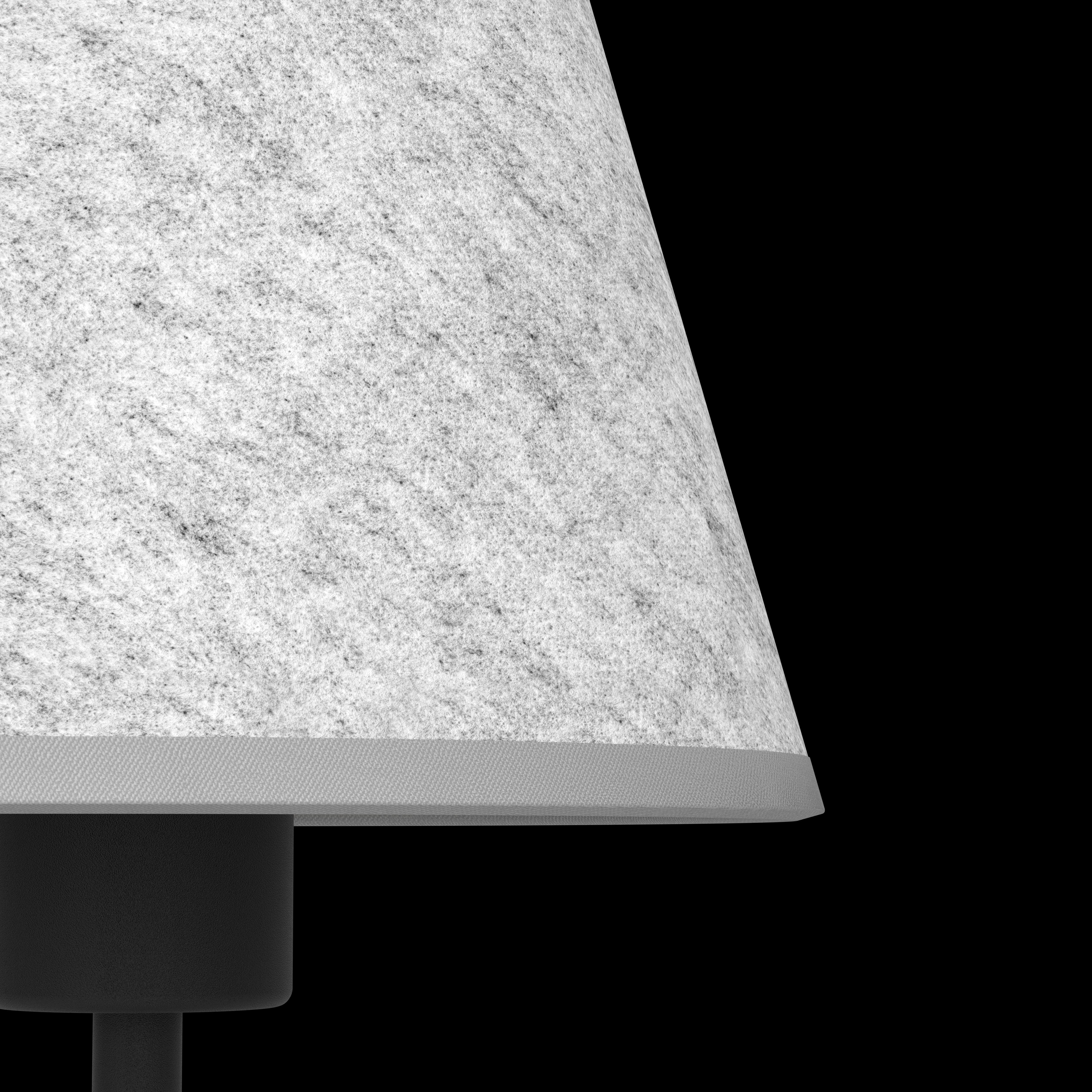 Eglo Alsager Black Table Lamp with Grey Felt Shade - Modern Desk Lamp for Home Office, Bedroom Nightstand, or Living Room Decor