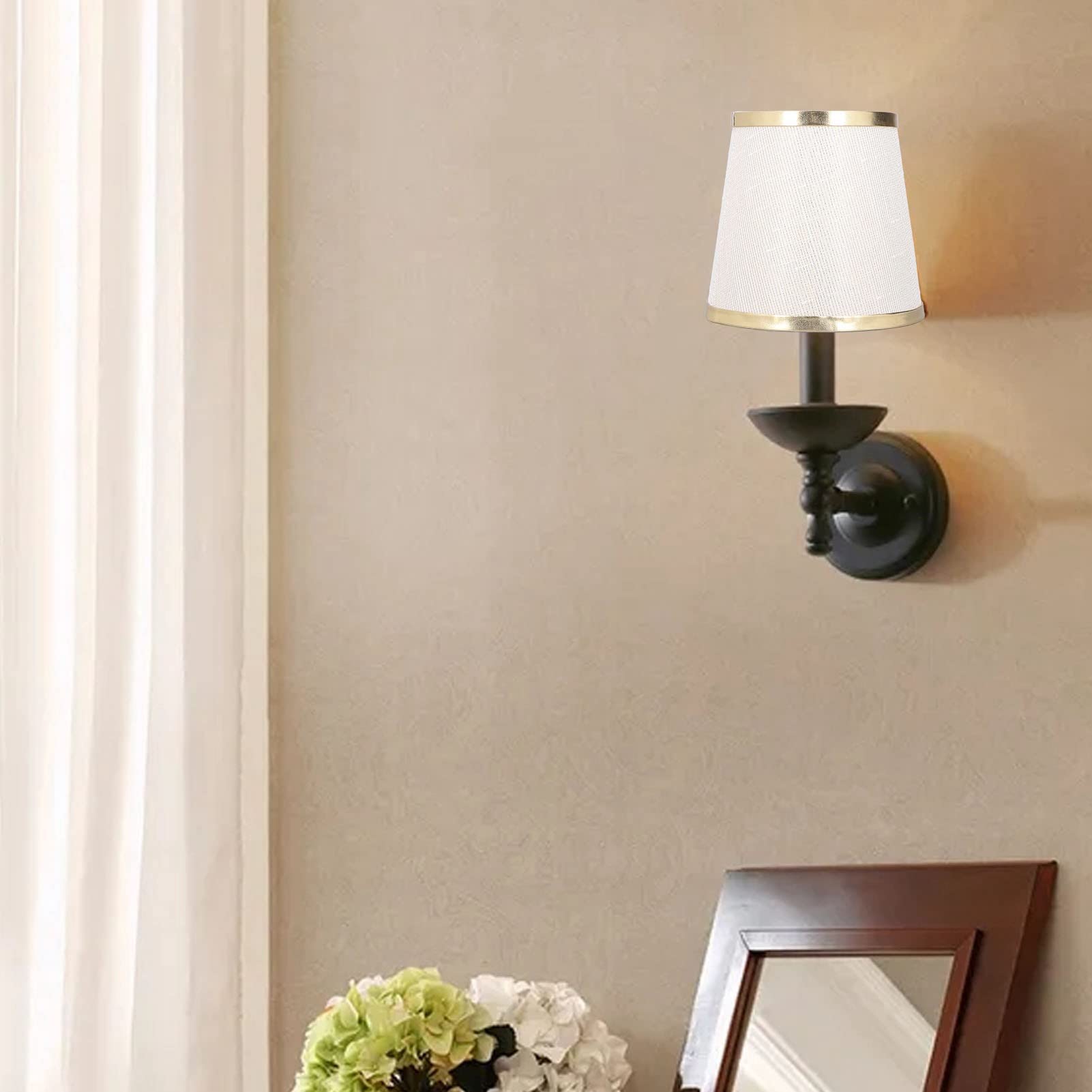 3PCS E14 Fabric Lamp Shades for Ceiling Lights, Table Lamps & Wall Lights - Soft Lighting for Living Room, Bedroom & Home Decor