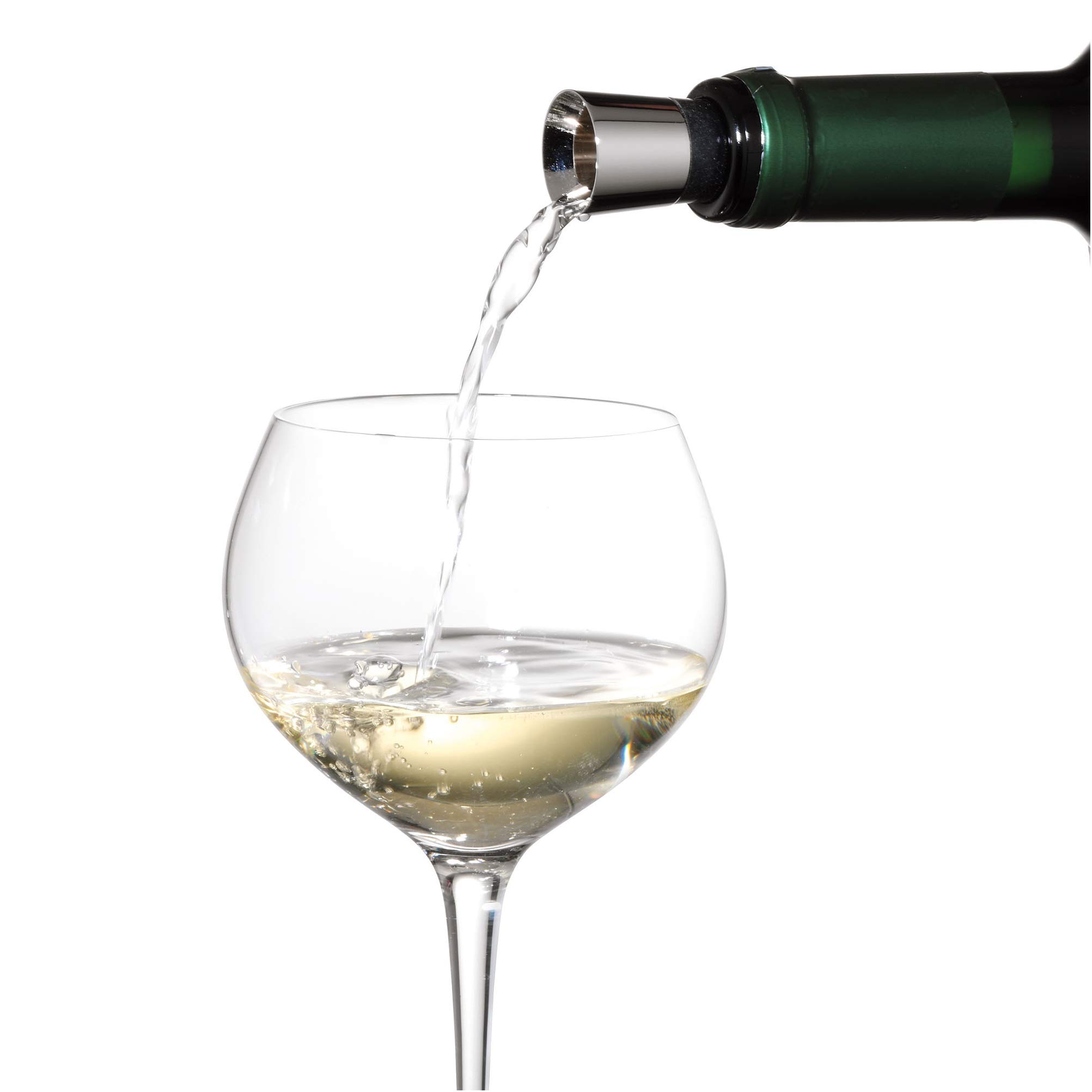 WMF Wine Pourer & Stopper - Premium Stainless Steel Wine Accessory for Smooth Pouring & Freshness Preservation - Perfect for Red Wine, White Wine & Champagne - Ideal for Home Bars, Restaurants & Gifts