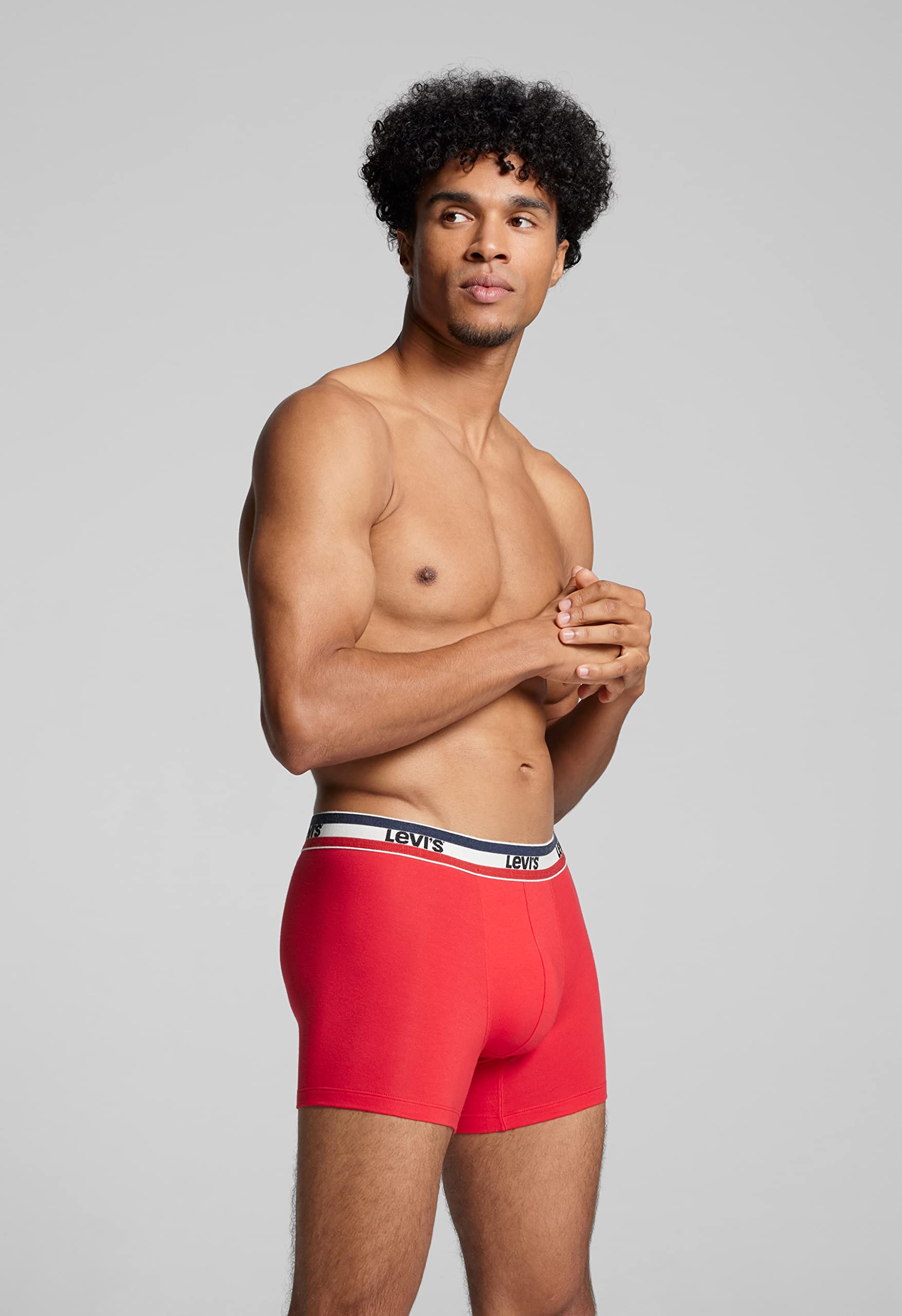 LEVI'S Men's Cotton Boxer Briefs 2-Pack - Soft, Breathable Underwear for Everyday Comfort & Active Lifestyle