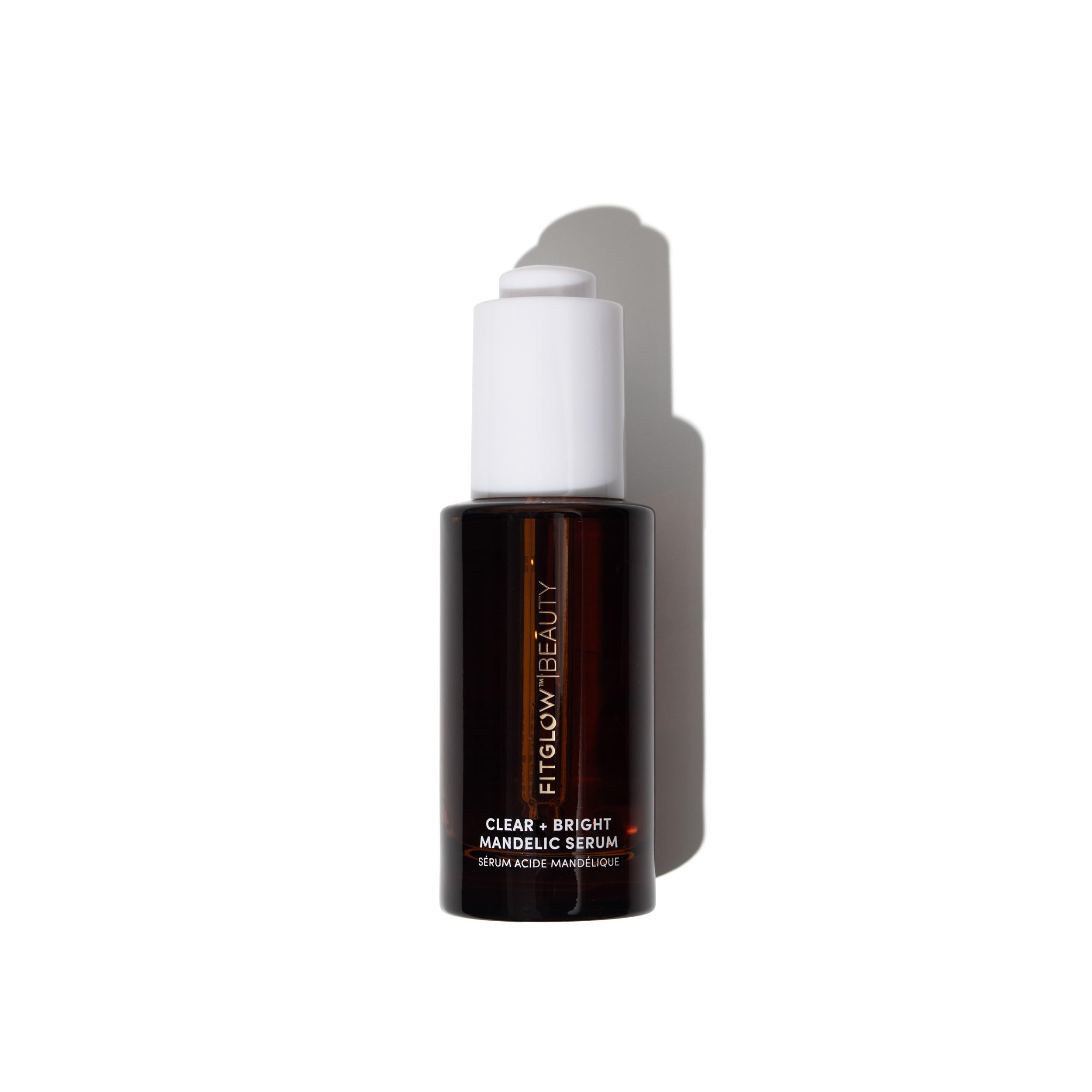 Fitglow Beauty Vegan Mandelic Acid Serum for Clear & Bright Skin - 1 fl oz (30ml) | Natural Exfoliating Face Serum for Acne, Dark Spots & Uneven Tone | Woman-Owned Clean Skincare for Daily Glow Routine