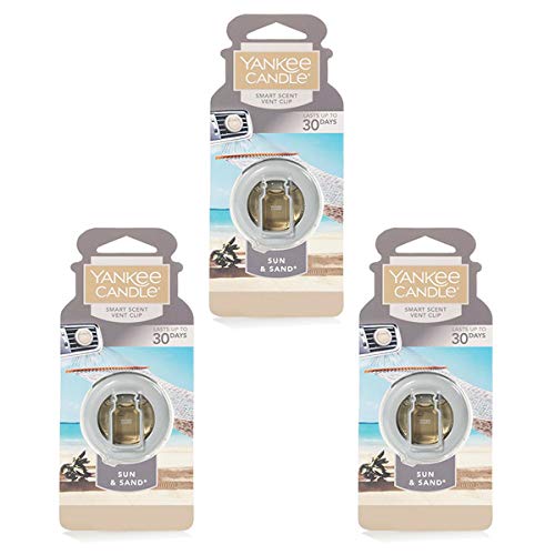 3-Pack Sun & Sand Smart Scent Vent Clip Air Fresheners - Long-Lasting Festive Fragrance for Car, Home & Office | Eliminates Odors & Freshens Air Instantly