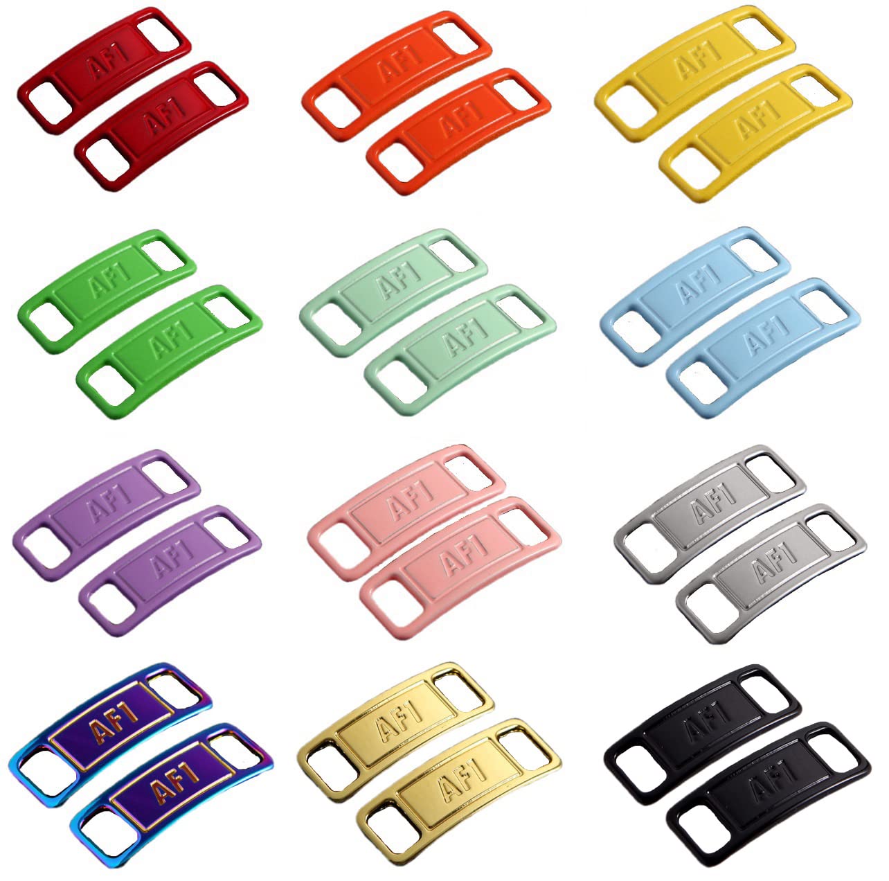Custom Sneaker Shoe Lace Charms for Nike Air Force 1 (AF1) - Vibrant & Colorful Accessories to Personalize Your Nike Shoes | Perfect for Streetwear Fashion, Sneaker Customization & Unique Style Expression