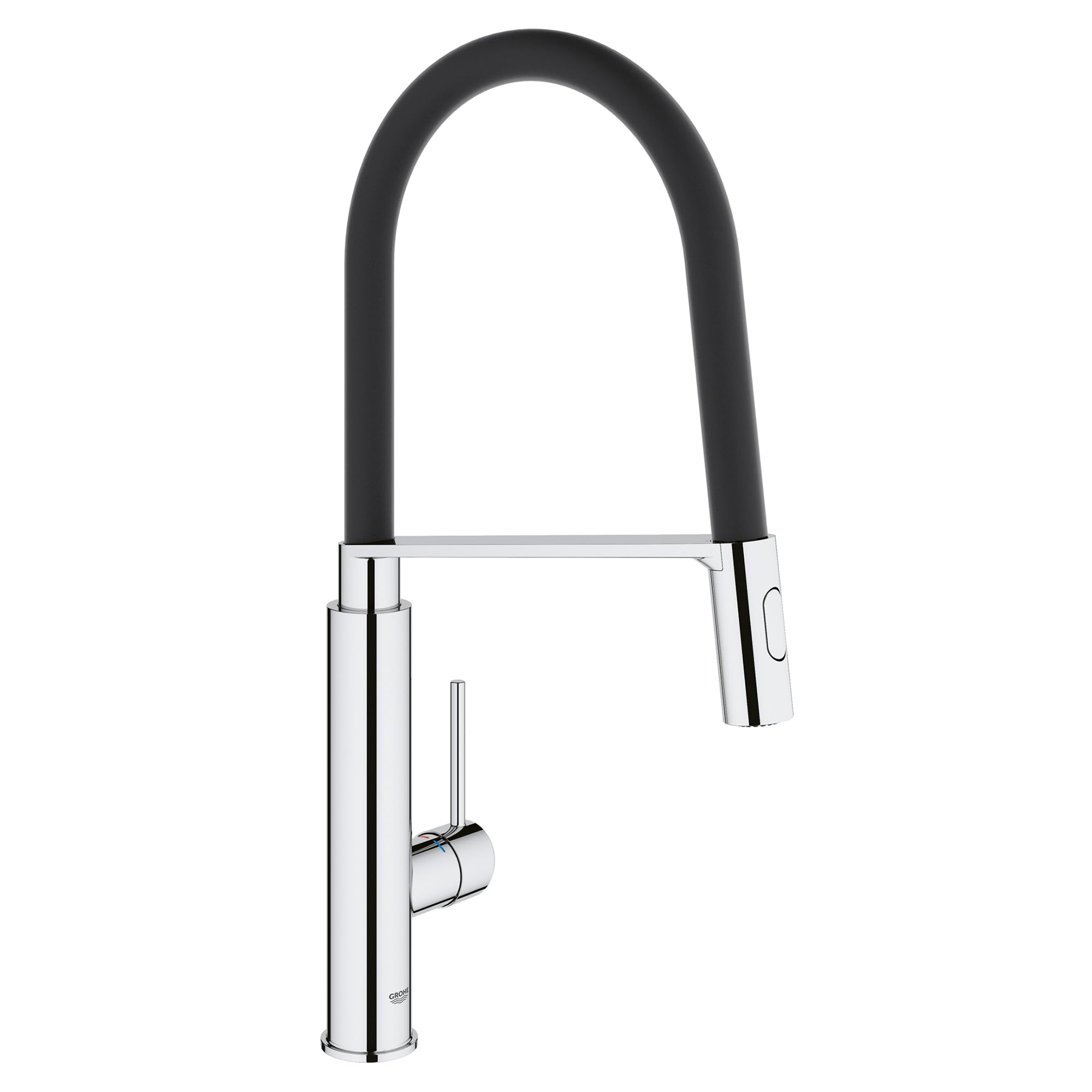 GROWE 31492000 Concetto Semi-Pro Kitchen Faucet with Pull-Out Sprayer, Chrome Finish - Perfect for Modern Kitchens & Easy Dishwashing