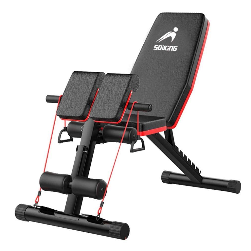 SUNUQ Adjustable Weight Bench Press - Foldable Workout Bench for Home Gym, Full Body Strength Training Equipment | Perfect for Home Fitness, Muscle Building & Strength Exercises (Black)