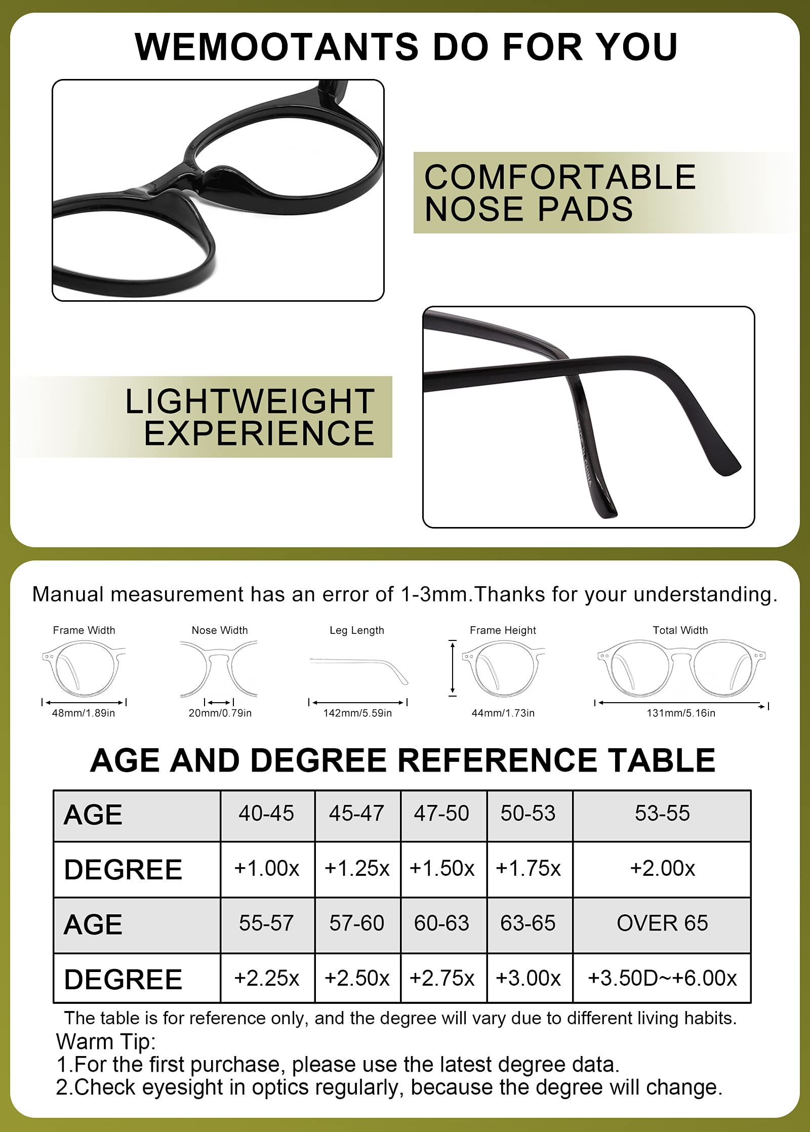 Blue Light Blocking Glasses for Men & Women - Anti Eyestrain Computer Glasses with UV Protection - Perfect for Gaming, Office Work & Screen Time