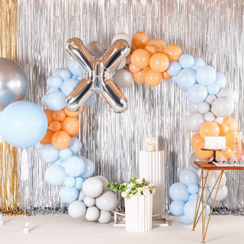 Balloonify Silver Mylar Letter X Balloon - 40 Inch Large Foil Alphabet Balloon for Birthday Party Decorations, Wedding, Baby Shower & Anniversary Celebrations