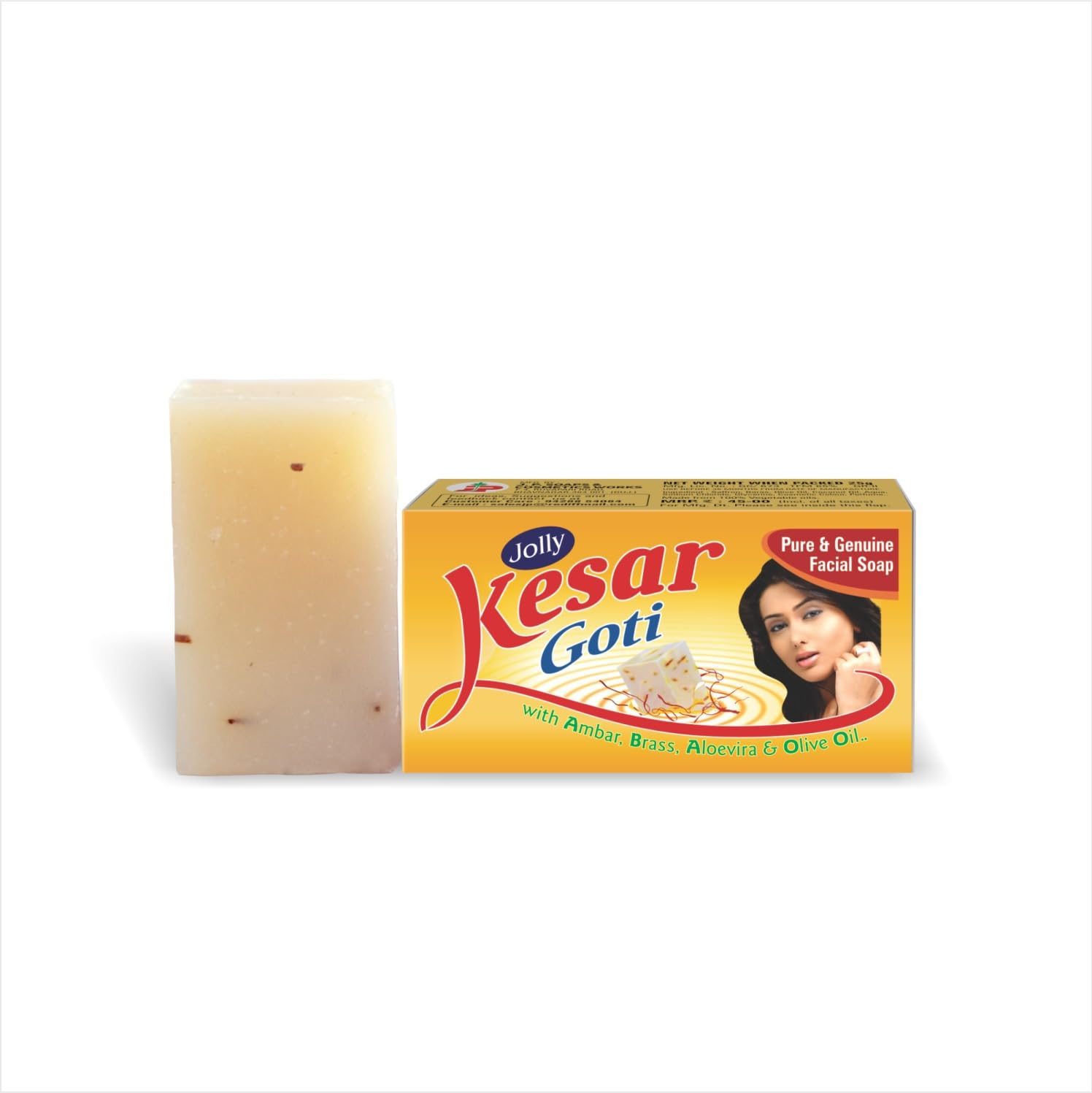 Parekh Kesar Goti Facial Soap for Soft Skin - Pack of 4 | Natural Ayurvedic Cleansing Bar for Daily Face & Body Wash | Perfect for Sensitive Skin Care Routine