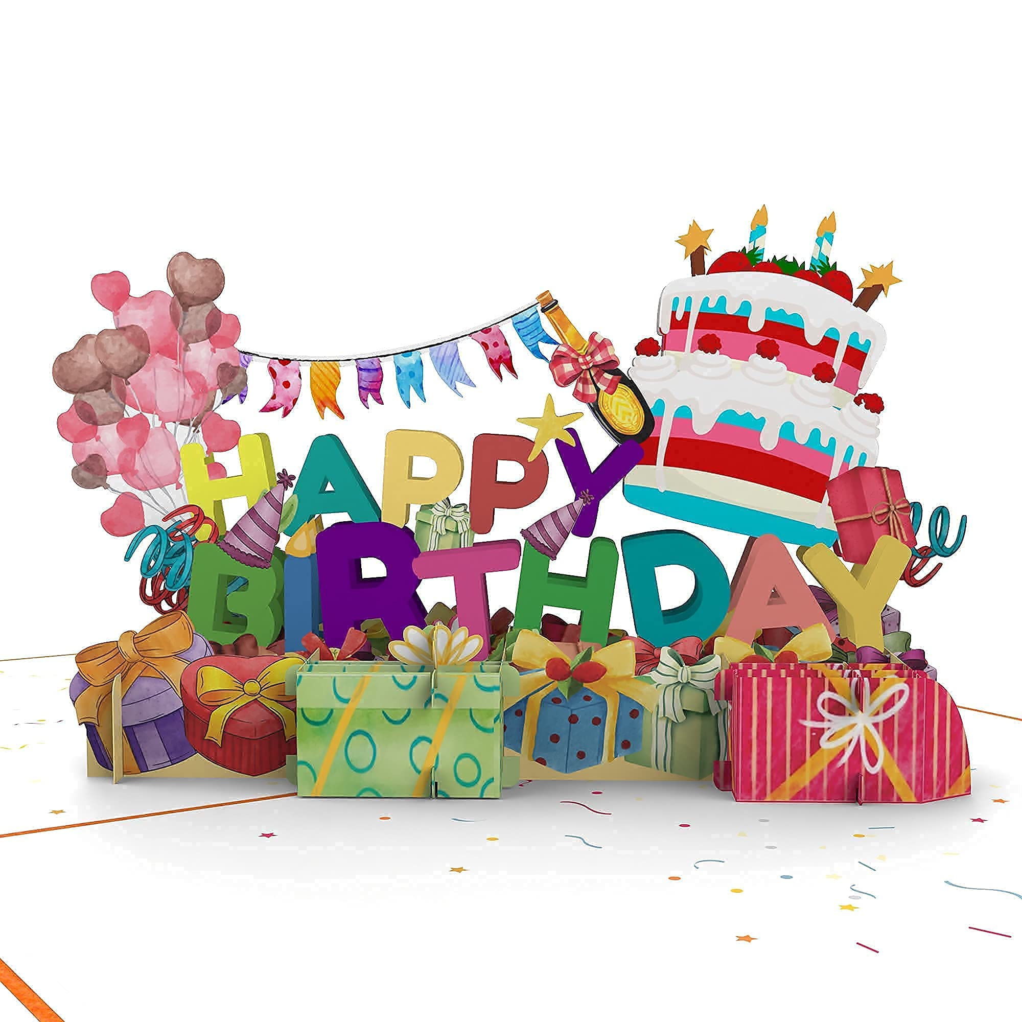 RIZOSI 3D Pop Up Birthday Cards for Women, Men, Wife, Daughter, Son, Sister, Granddaughter - Unique Handmade Greeting Cards for All Occasions - Perfect for Birthdays, Anniversaries, and Special Celebrations