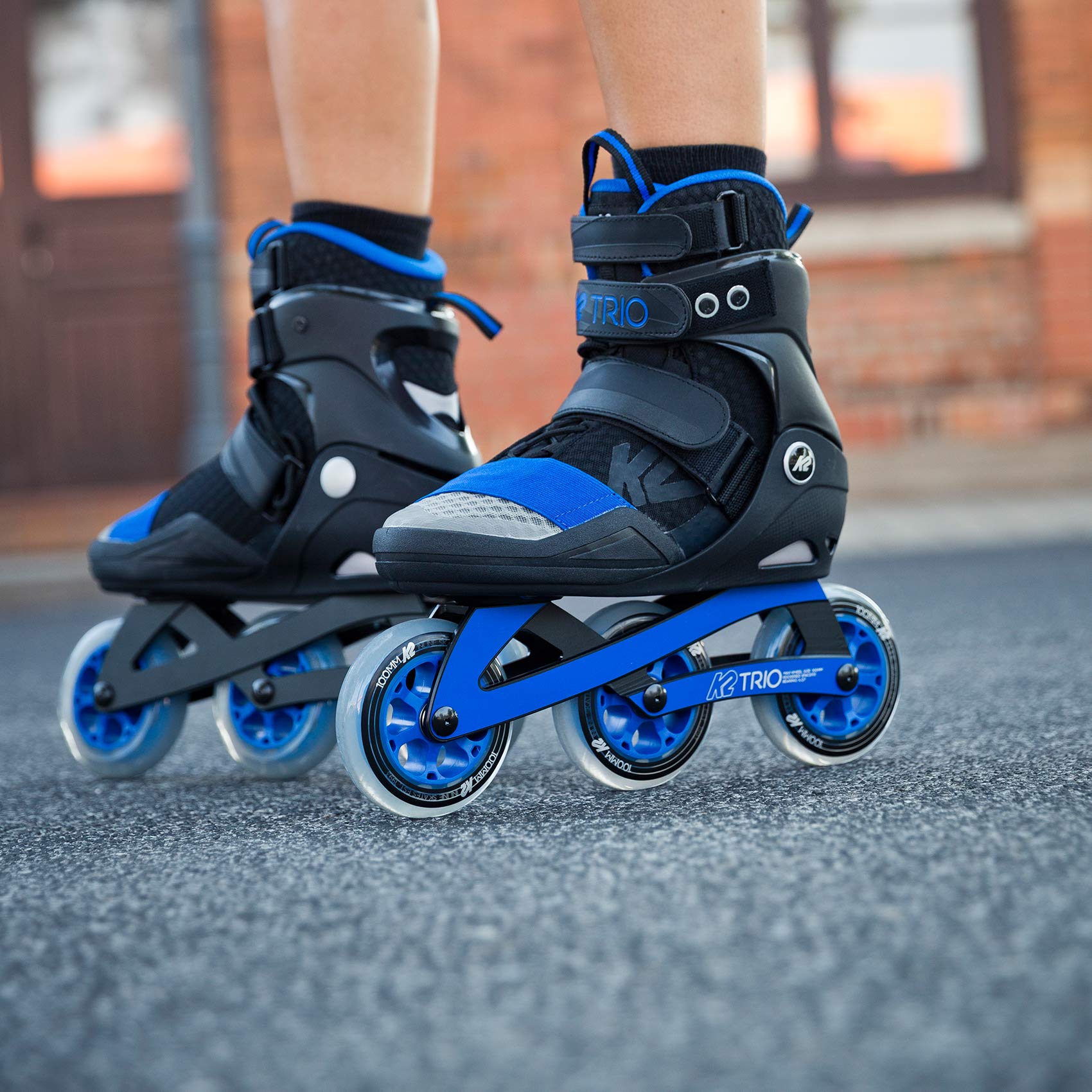 K2 Trio 100 Men's Urban Inline Skates - High Performance Adult Rollerblades for Fitness & City Skating (2018 Model) | Perfect for Commuting, Exercise & Outdoor Recreation