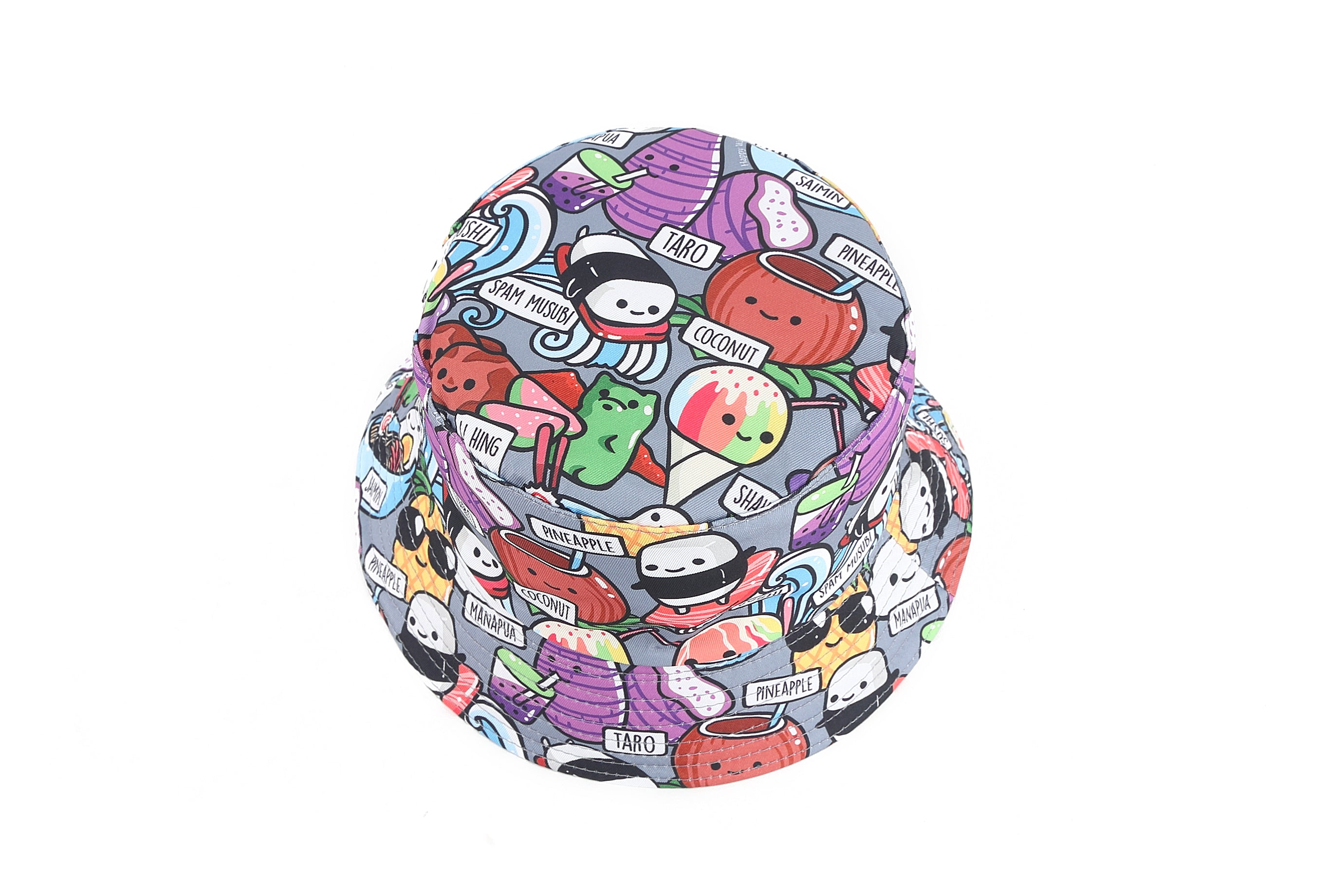 Kids Bucket Hat - Soft & Lightweight Sun Protection for Boys & Girls - Craving Hawaii Grey - Perfect for Beach, Pool & Outdoor Adventures