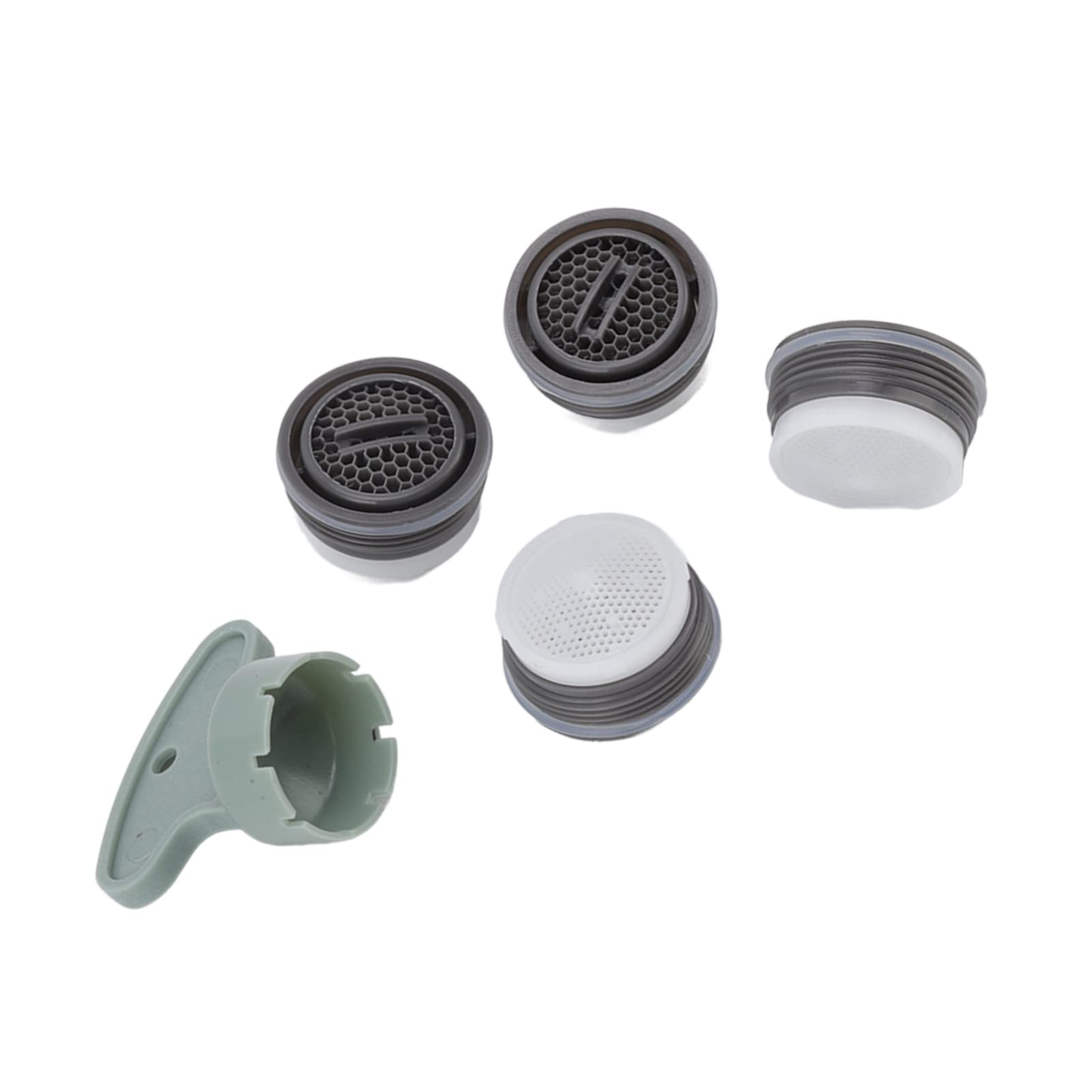 Garosa 5-Piece M20 Faucet Aerator Kit with Wrench - High Efficiency Water Saving Aerators for Kitchen & Bathroom Sink Taps - Perfect for Home Water Conservation & Low-Flow Fixture Replacement