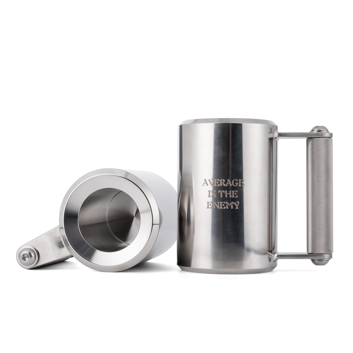 13LB Heavy Stainless Steel Mug - 10oz Mirror Polished Fitness Water Cup & Dumbbell Beer Mug - Perfect for Gym Workouts, Coffee Lovers & Prank Gifts - Great for Weight Training, Office Pranks and Unique Gift Giving