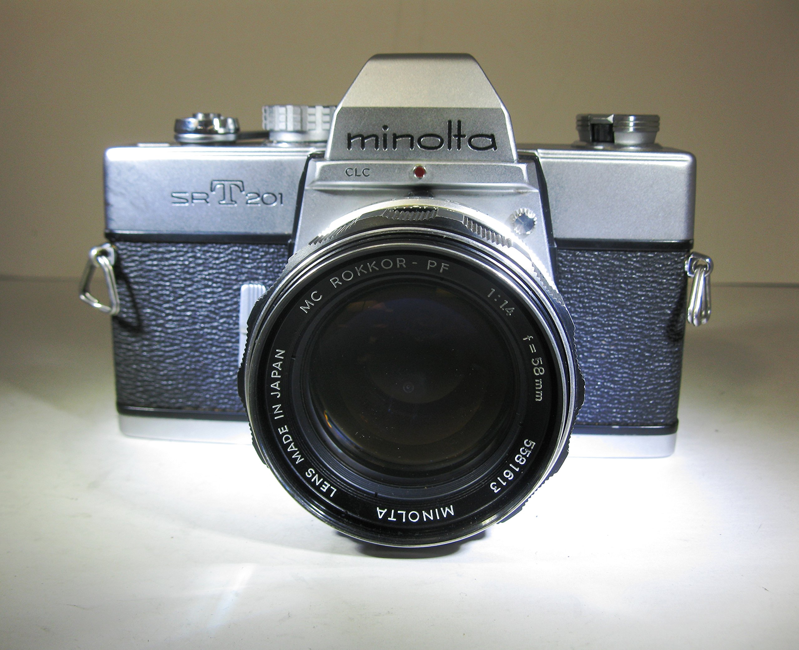 Minolta SRT-201 35mm Film SLR Camera with MD Mount Prime Lens - Refurbished | Vintage Photography, Travel & Street Shooting