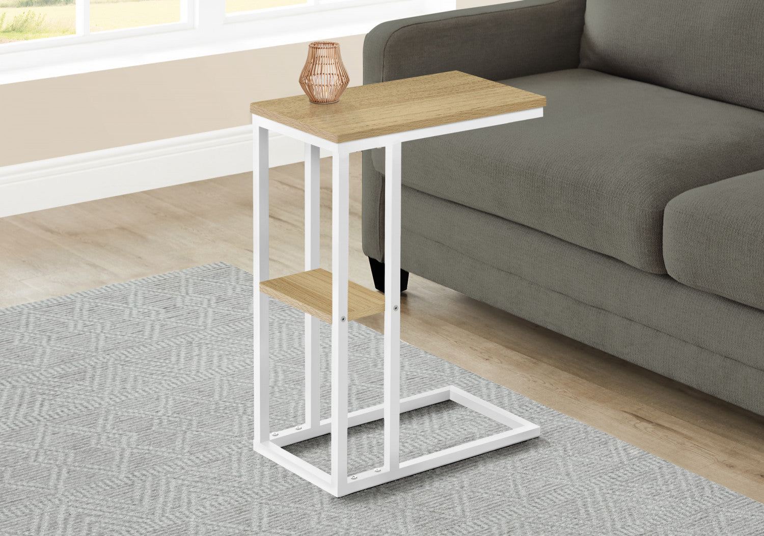Breck Side Table - Natural Wood Nightstand for Bedroom, Living Room & Office - Stylish End Table with Modern Design
