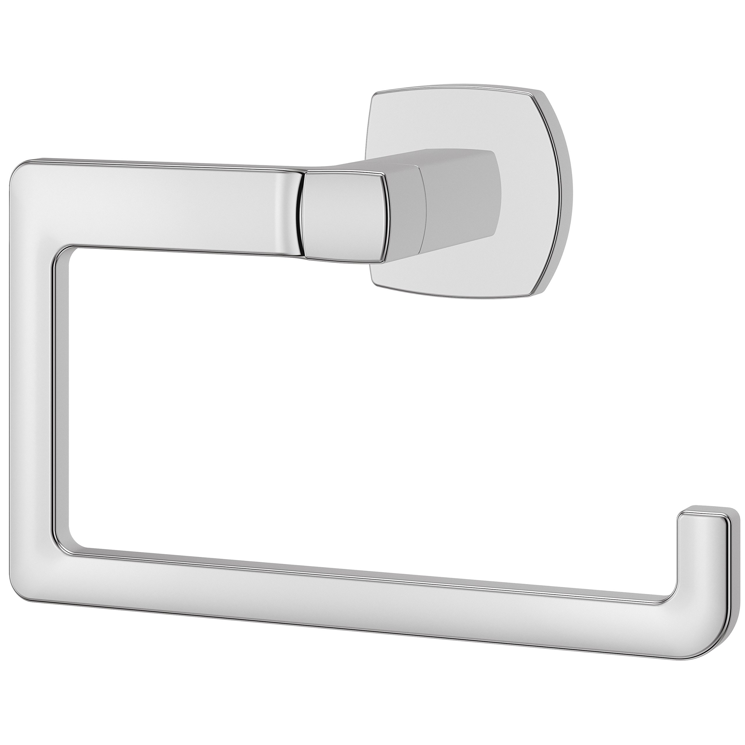 Pfister Deckard Wall-Mounted Towel Ring - Polished Chrome Bathroom Hand Towel Holder with Screw-In Installation (BRBDA1C) - Perfect for Powder Rooms, Guest Baths & Spa-Style Showers