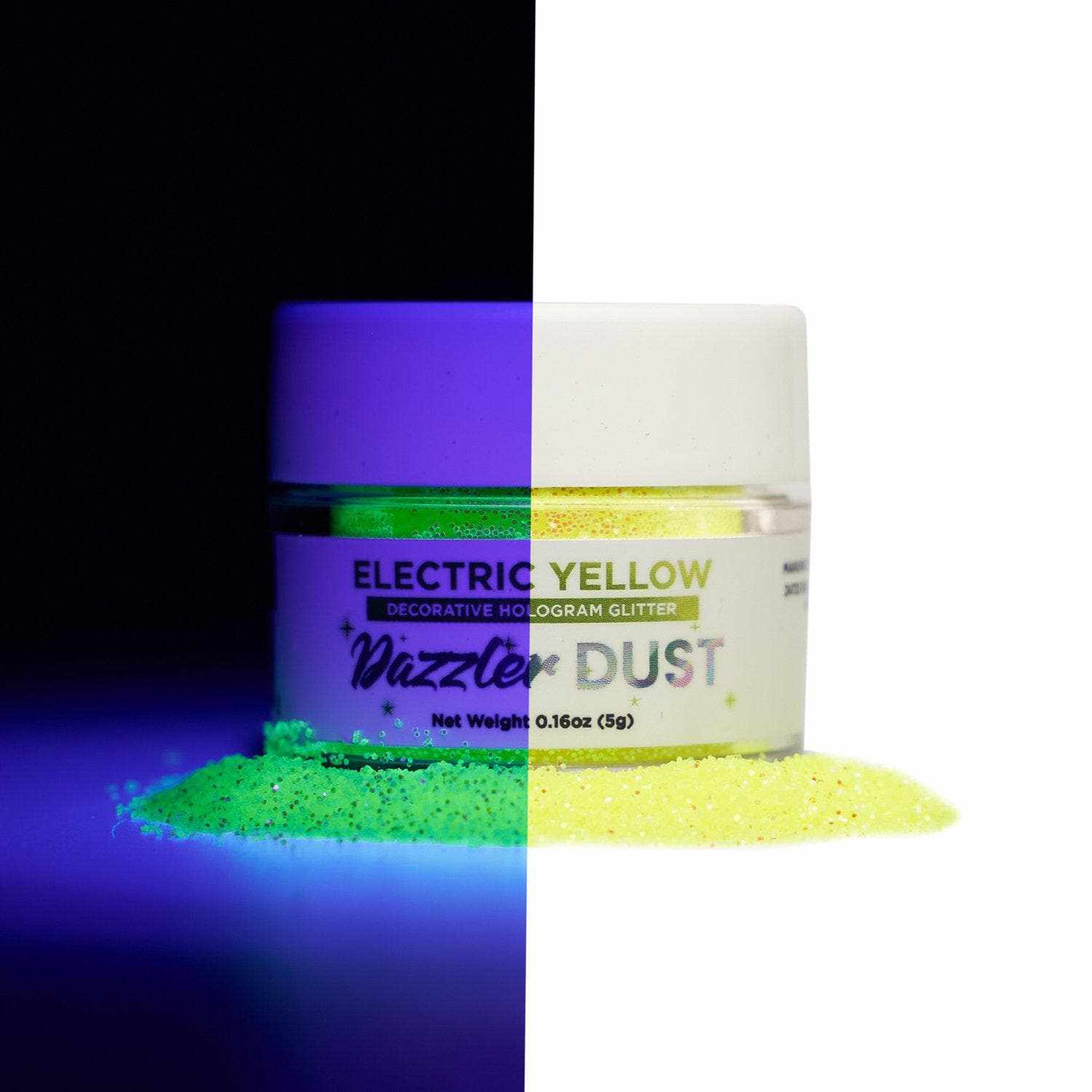 Electric Citrus Yellow Craft Glitter - Dazzler Dust® for DIY Projects, Scrapbooking & Home Decor | Perfect for Cards, Slime & Nail Art