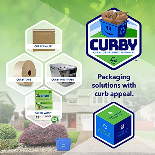 Eco-Friendly CURBY Fill 100% Recyclable Brown Packing Paper - 15.25