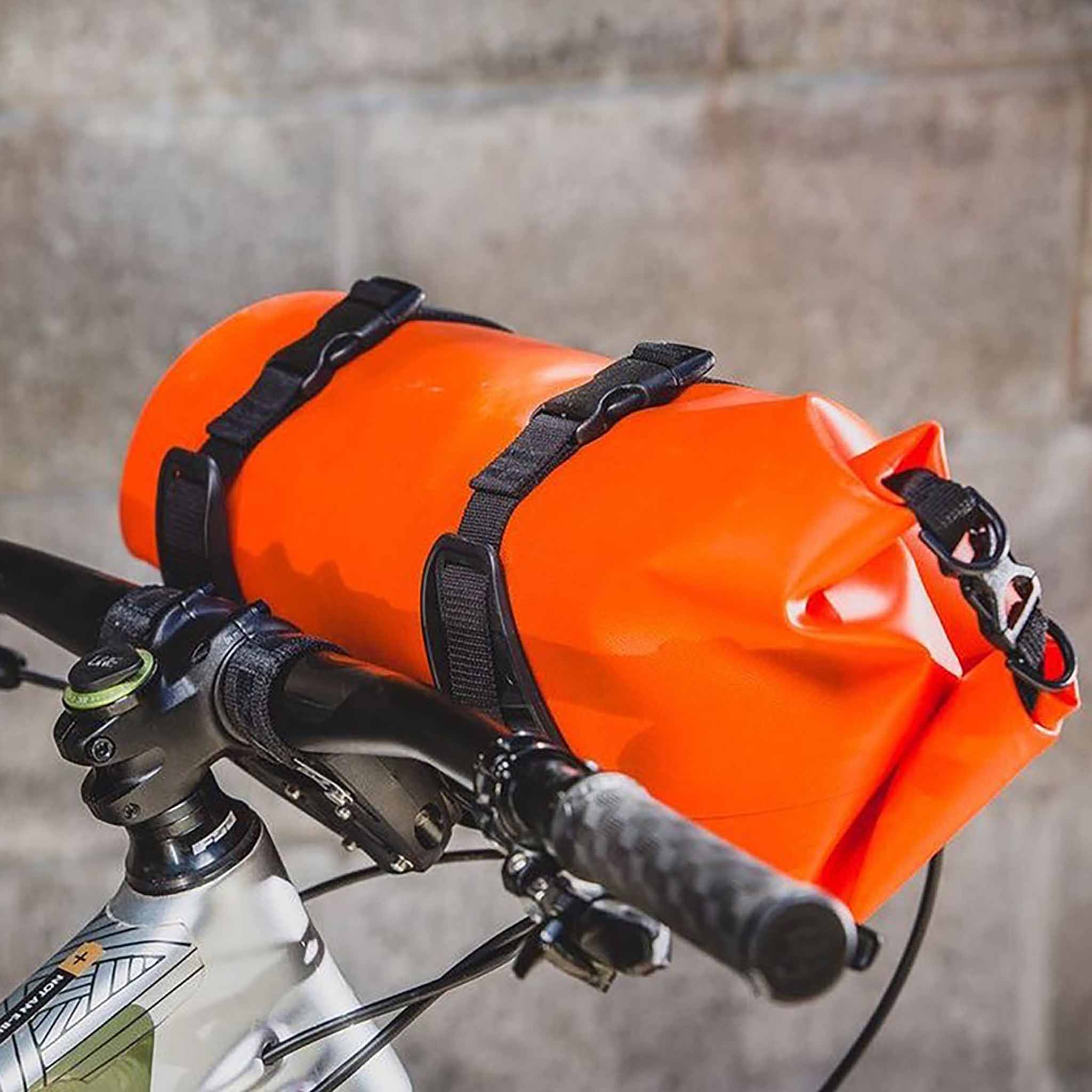 Aeroe Heavy Duty Dry Bag 8L Waterproof Roll Top Sack - Orange for Kayaking, Camping, Hiking & Outdoor Adventures