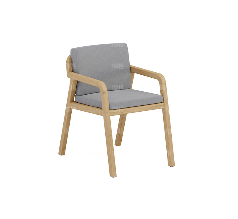 6 chairs with 240cm teak long table